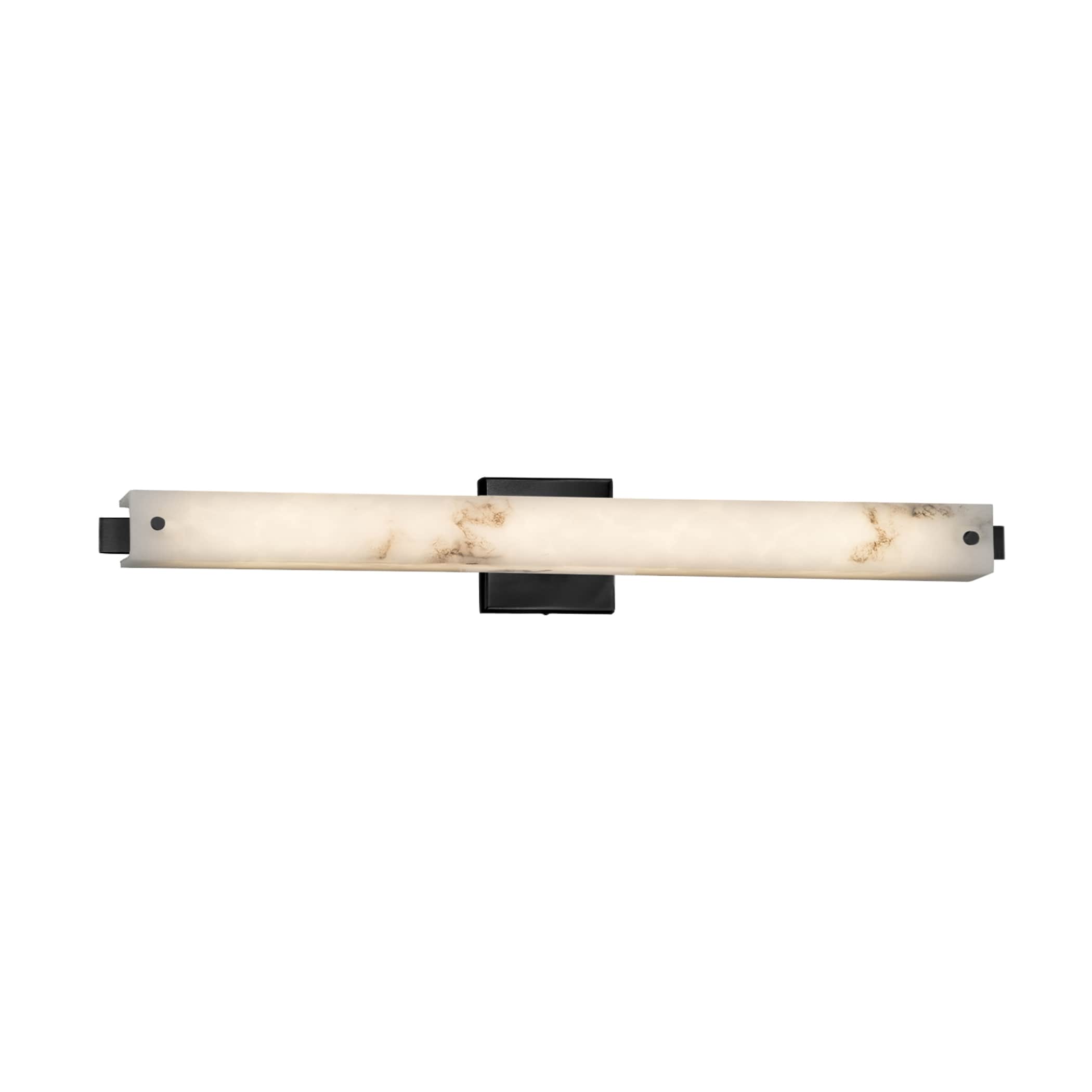 Justice Design Group FAL-8685-MBLK LumenAria 30.5-in 1-Light Matte Black LED Transitional Vanity Light