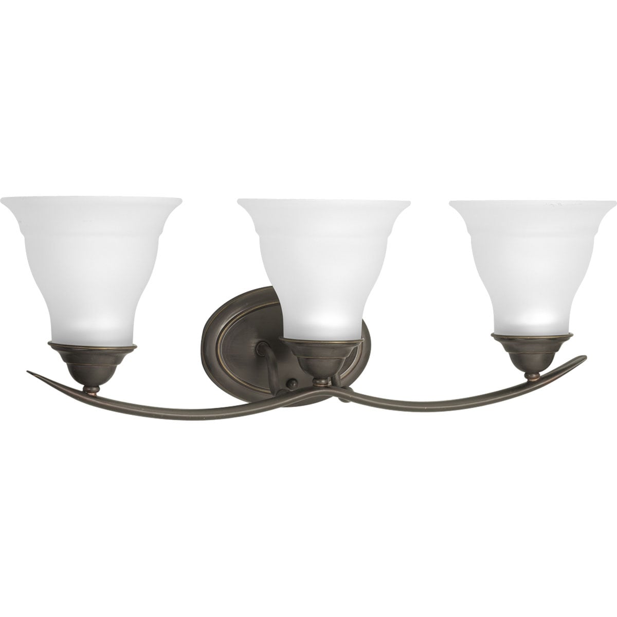 Progress Lighting P3192-20 Trinity 24-in 3 -Light Antique Bronze Transitional Vanity light
