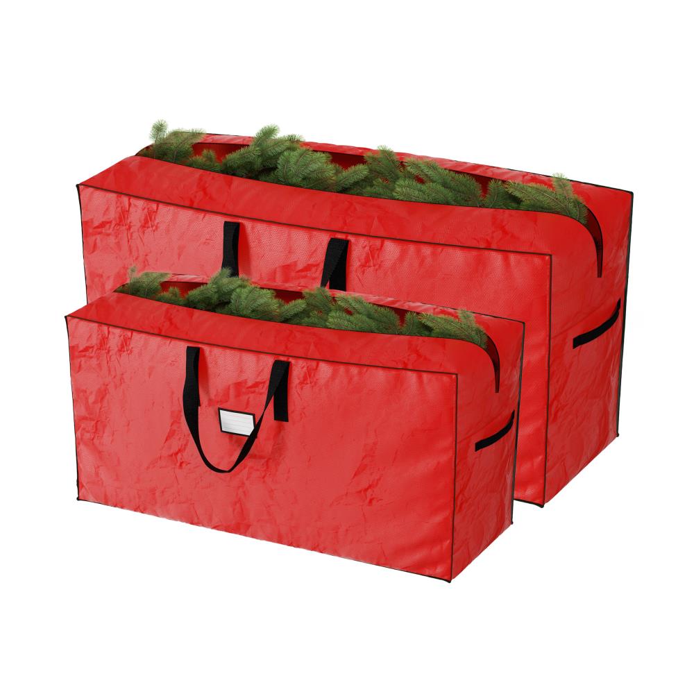 Hastings Home 15-in W x 24-in H Red Christmas Tree Storage Bag (For ...