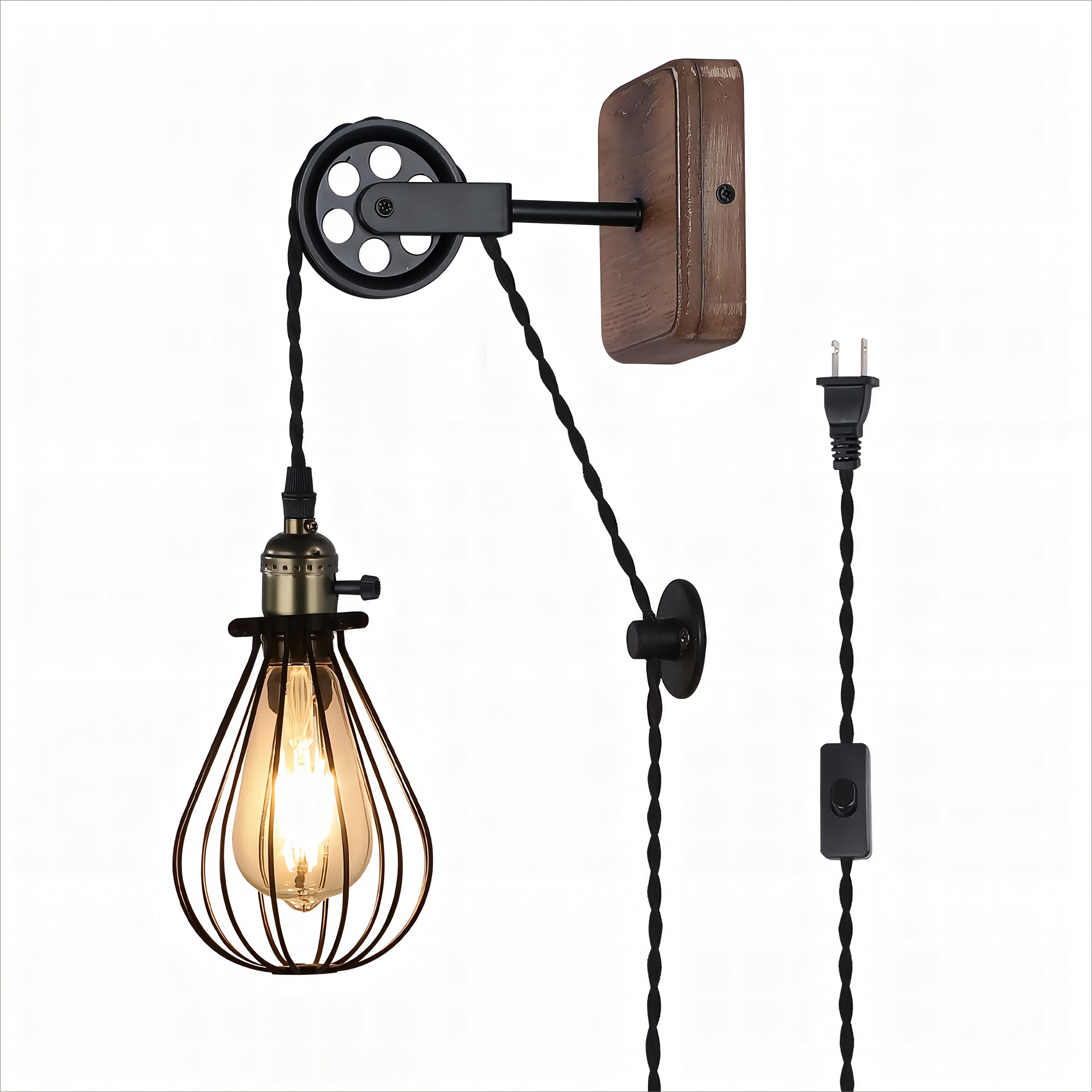 Wall Sconces: Plug-in, LED & More -  