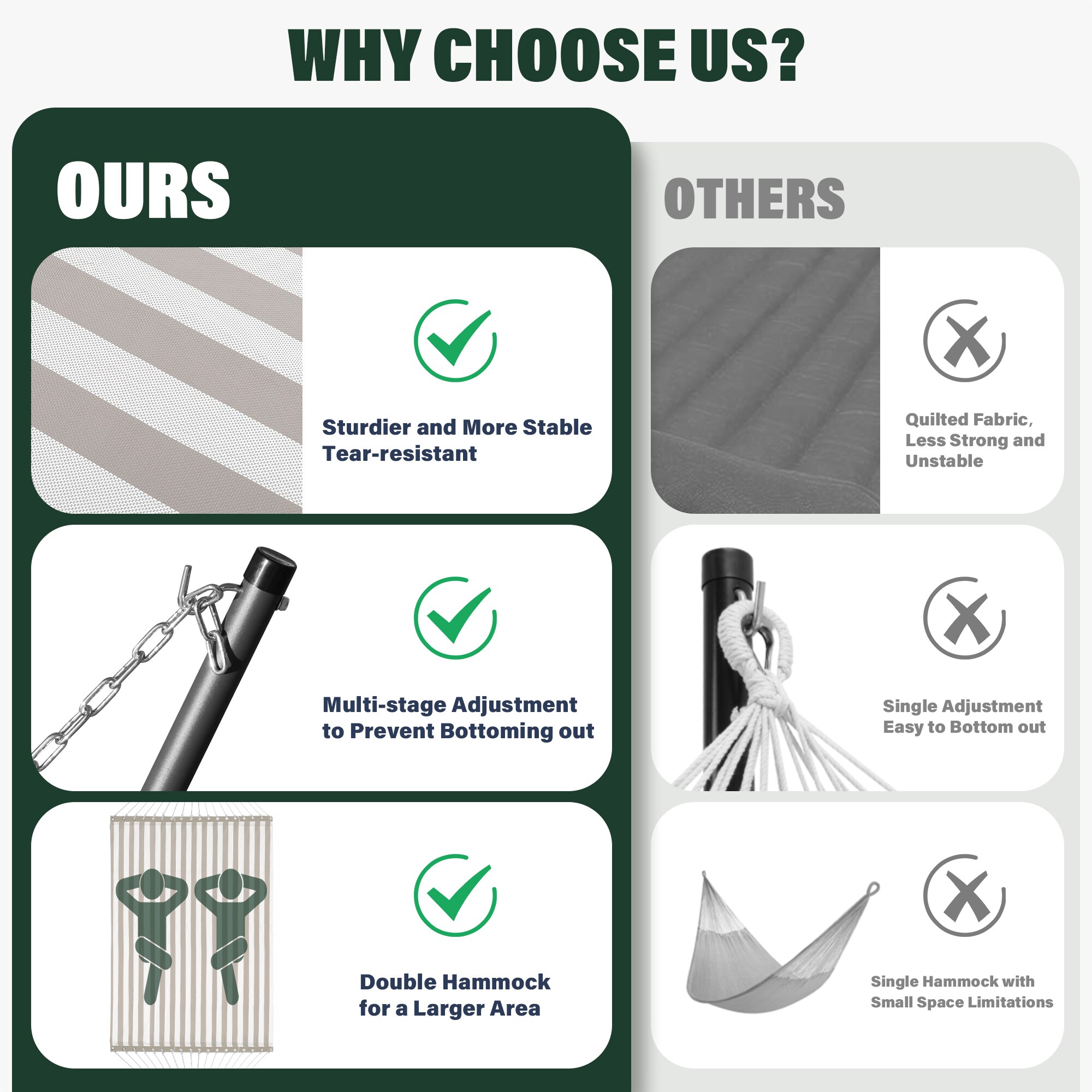 Patio Watcher HK-T-BEIGE hammocks - View #5