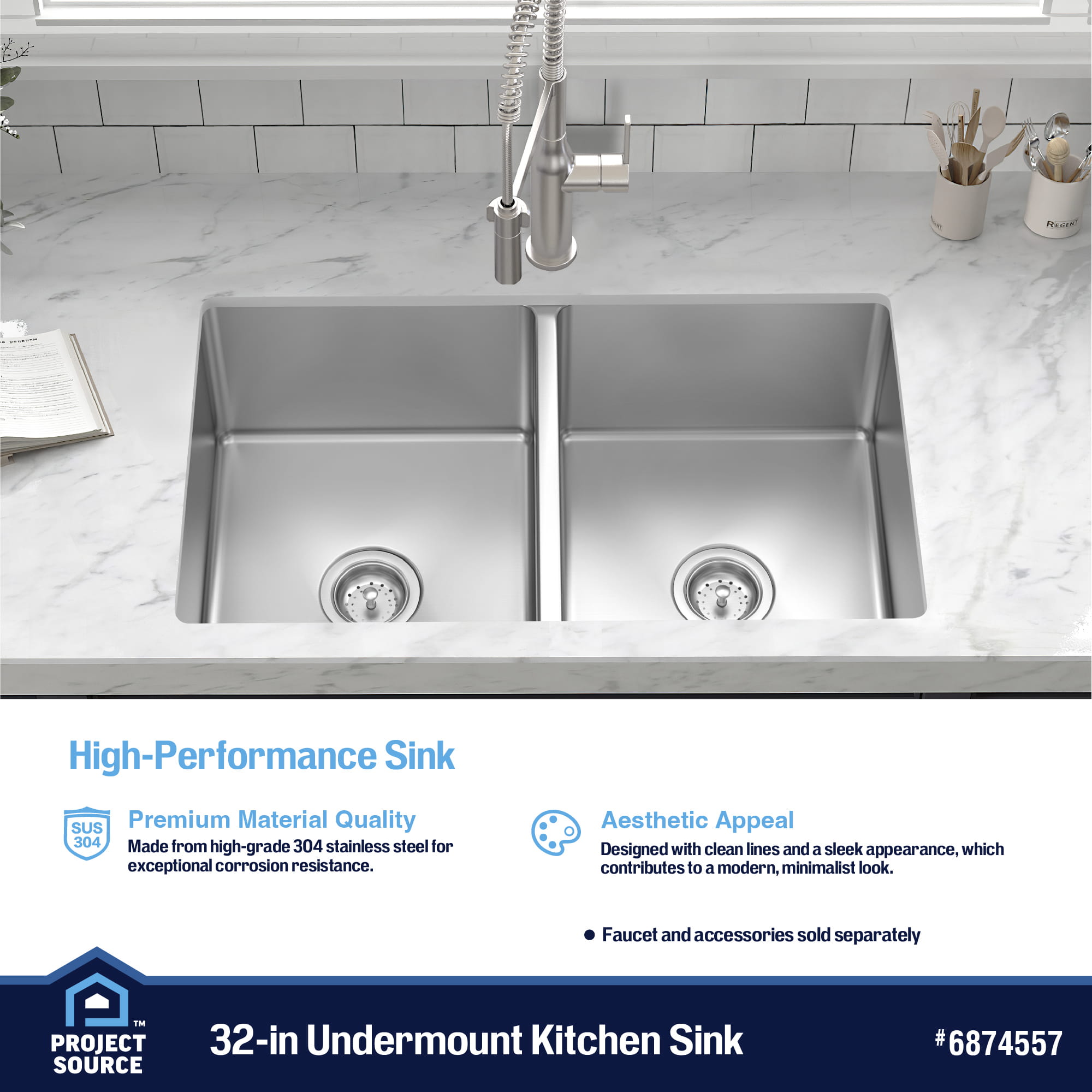 Project Source VUR3219LA09 Kitchen-Sinks - View #6