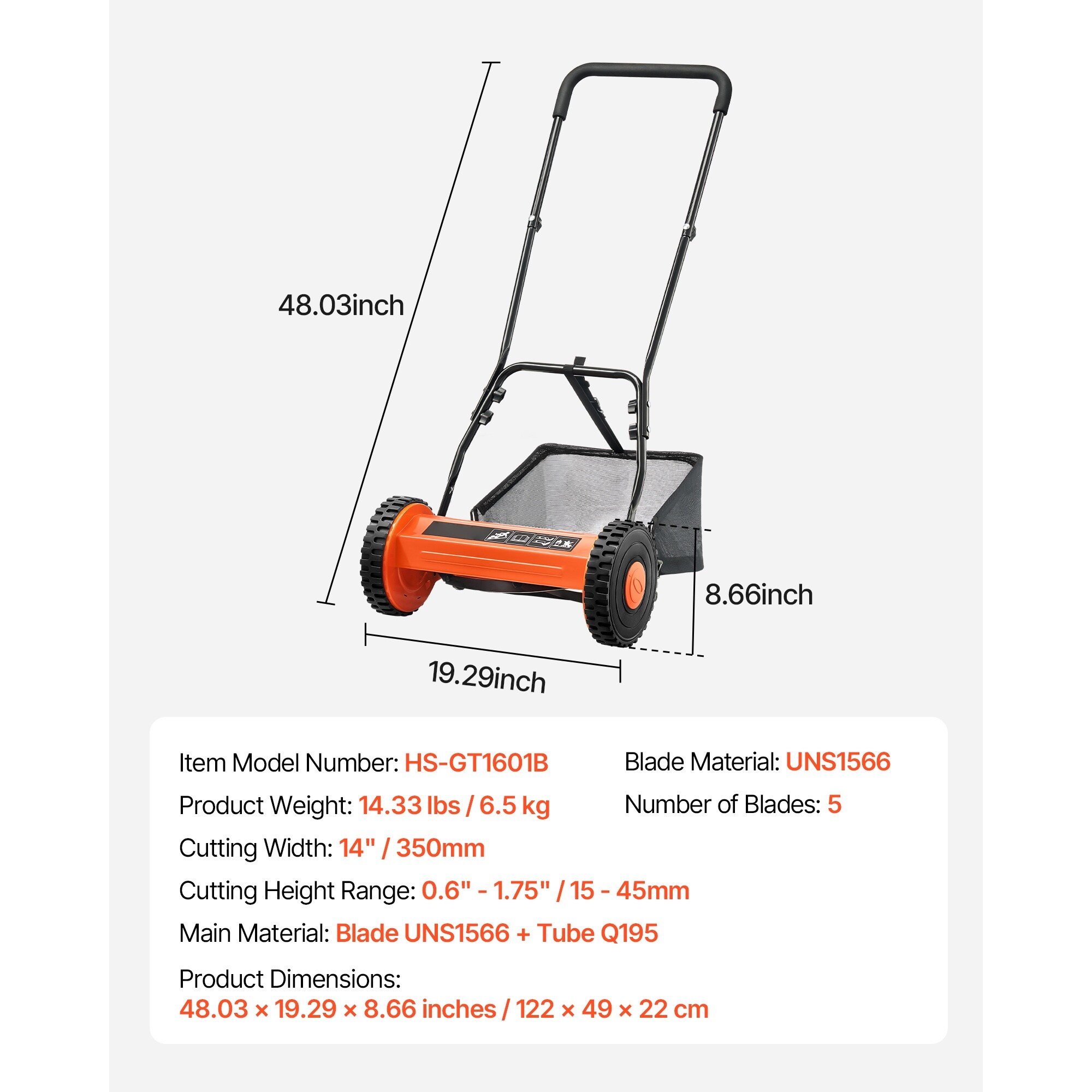 HyperDrop Cart X-73OQI5W2DM4A Push-Mower-Reel - View #2