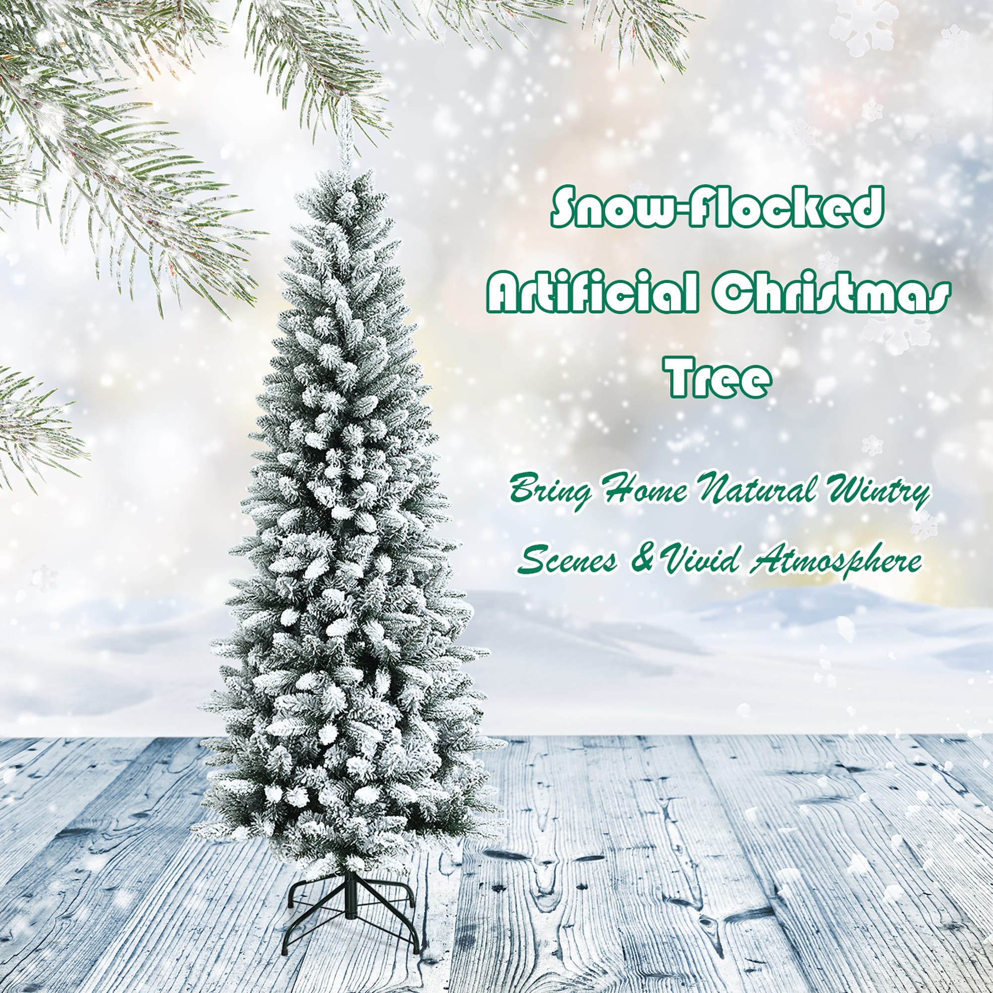 Costway CM23572 Artificial-Christmas-Trees - View #7
