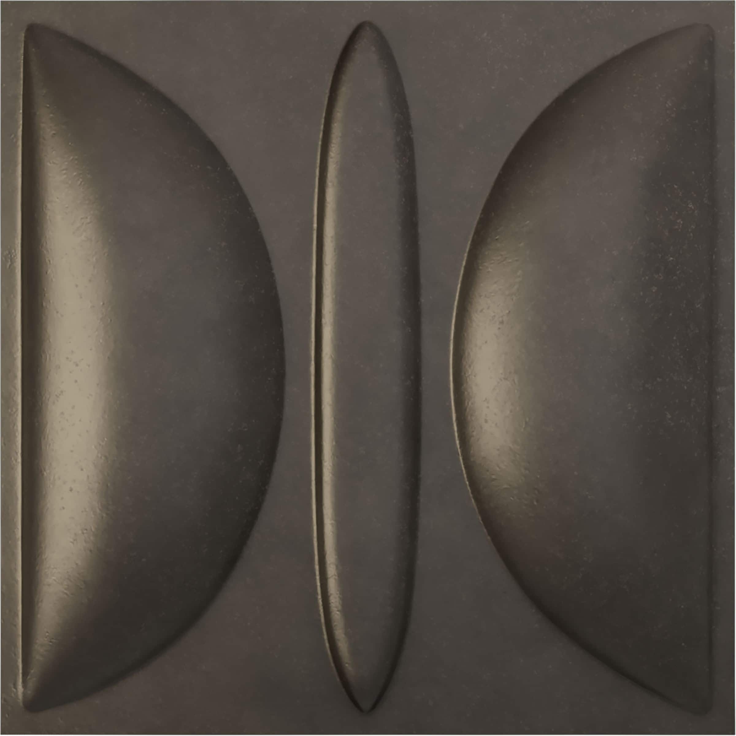 Ekena Millwork WP20X20SADST 19-5/8-in x 19-5/8-in Embossed Paintable/Stainable Black PVC Wall Panel (