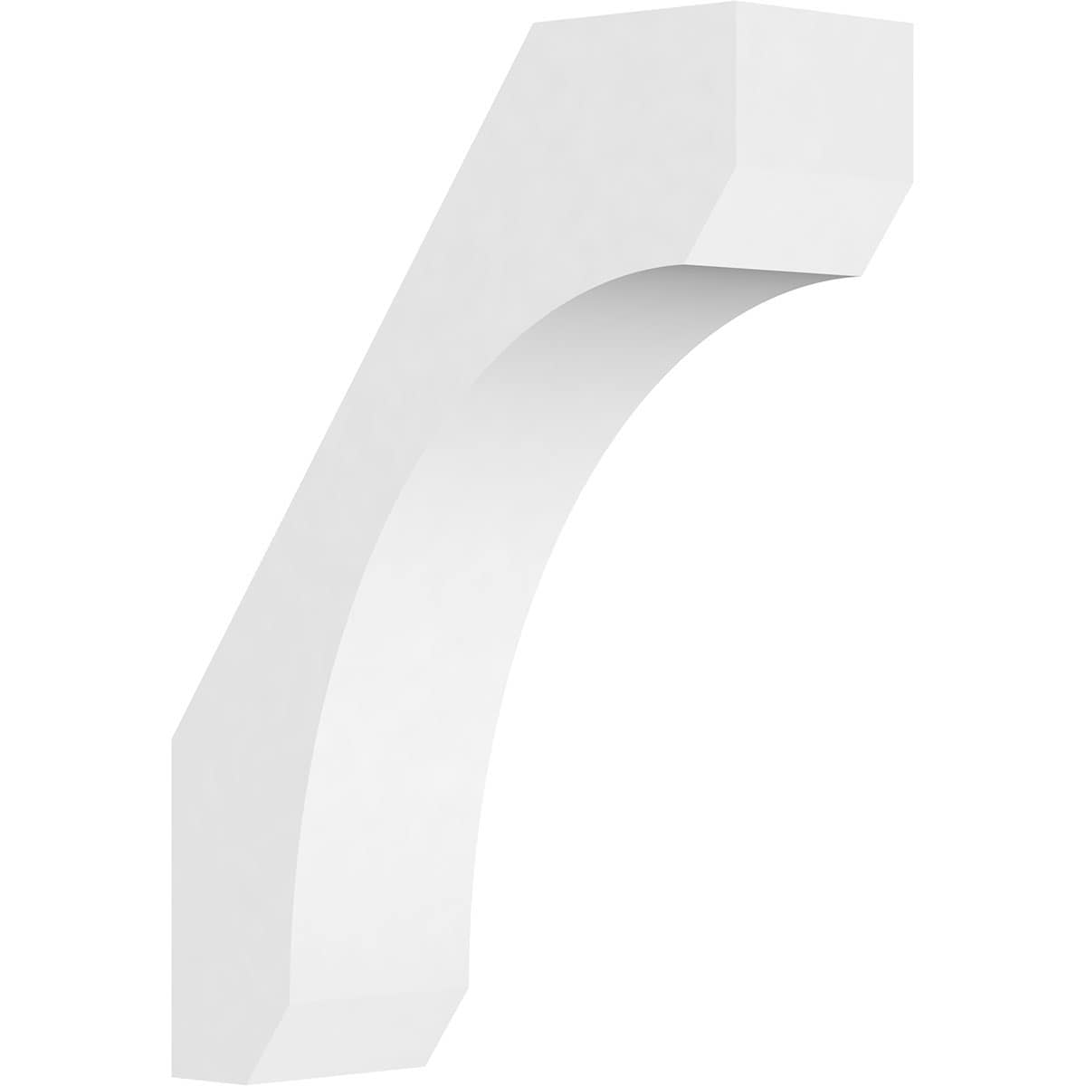 Ekena Millwork BRCP05X16X22LGY 5-in x 16-in x 22-in Unfinished PVC Standard Legacy Knee Brace