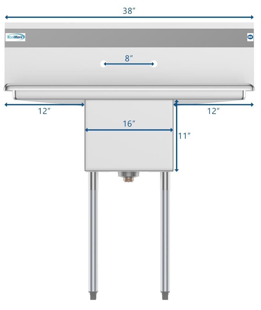  KoolMore 38 in. Full-Size Single Deck Commercial