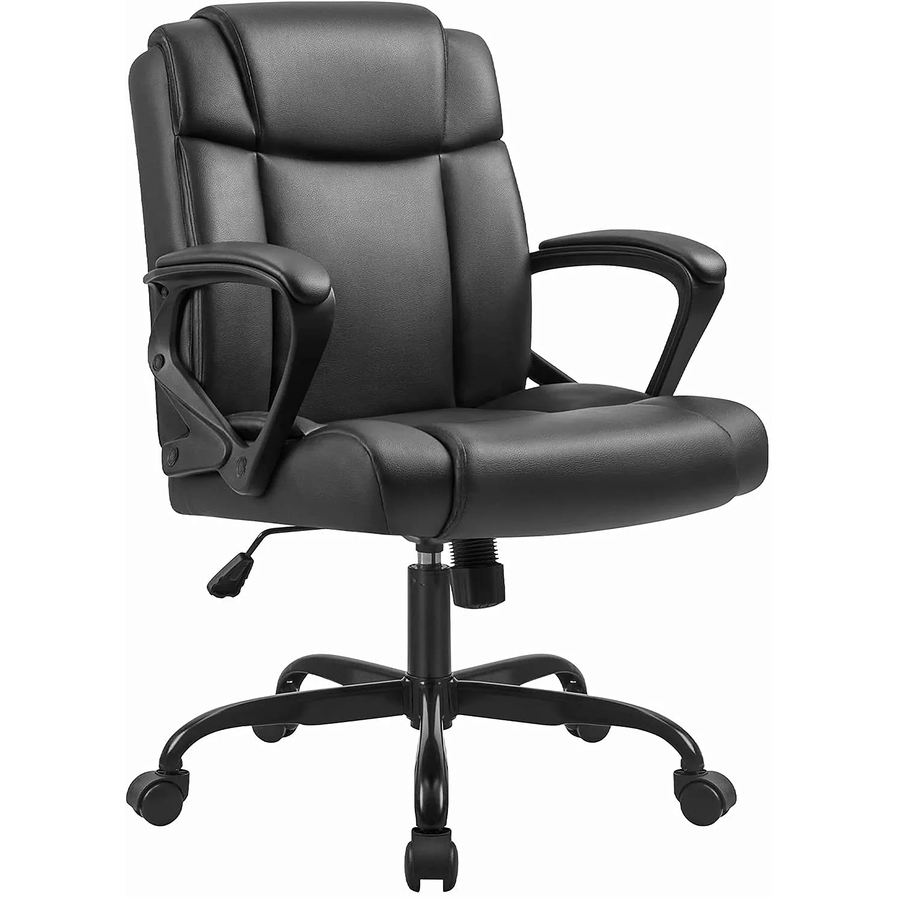 Ergomax Ergonomic, Height Adjustable, High-Back Mesh Chair w/Headrest,  Lumbar Support & Back Relief Office Desk Chair, 50 Inch Max Height, Black
