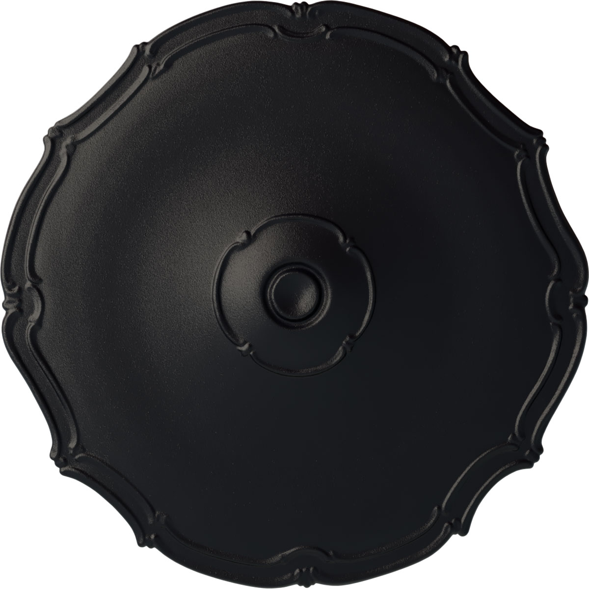 Ekena Millwork CM18POSGS Pompeii 18.875-in W x 18.875-in L Painted Steel Gray Polyurethane Whole Ceiling Medallion