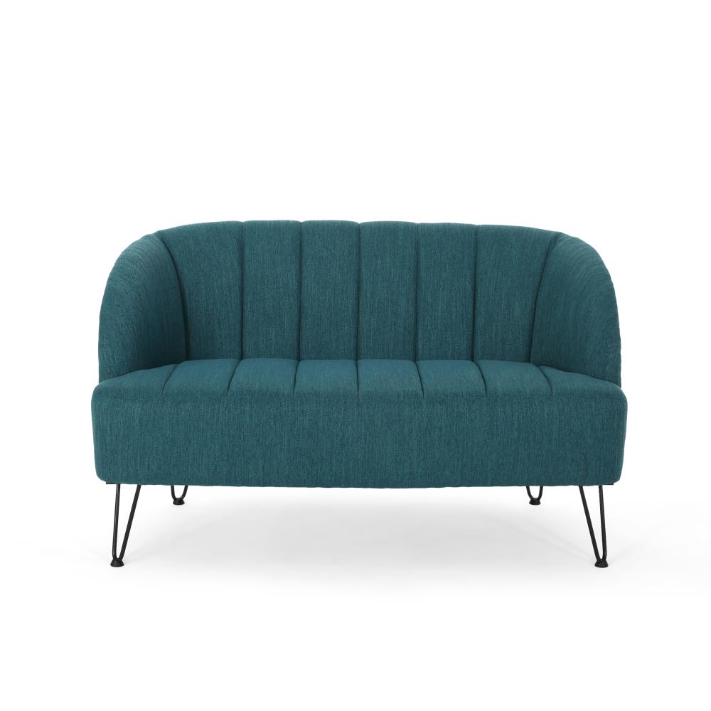 Best Selling Home Decor 309512 Lupine 49.50-in Modern Teal 2 -seater Loveseat
