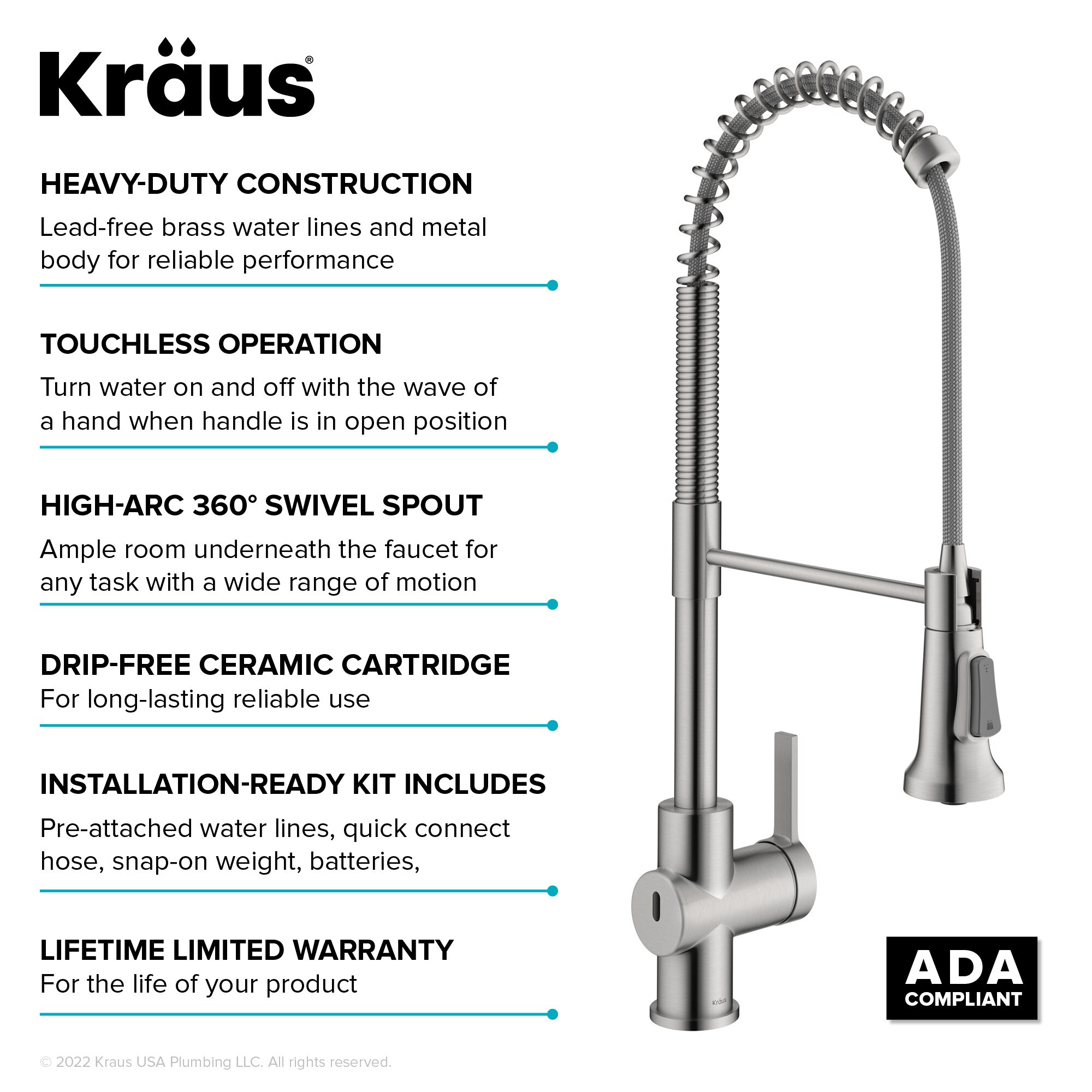 Kraus KSF-1691SFS Kitchen-Faucets - View #13