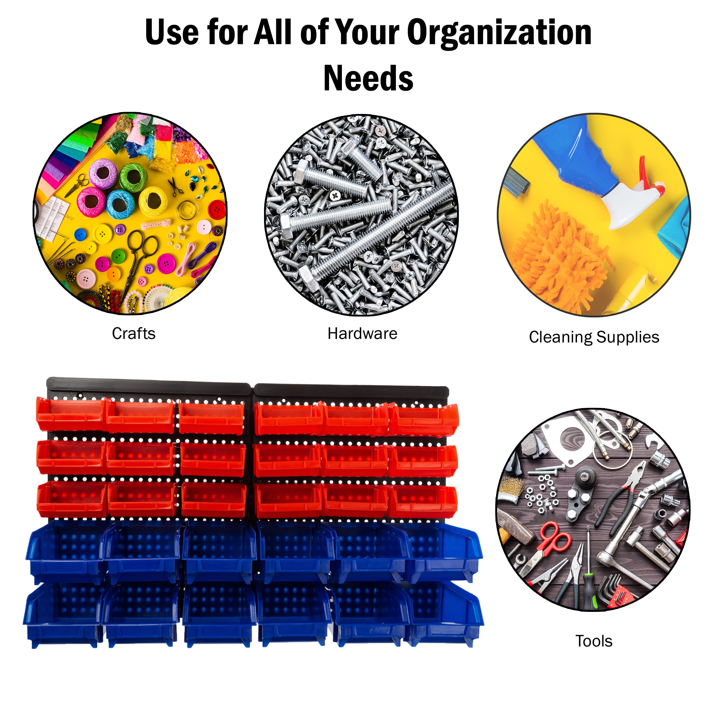 Fleming Supply 30-Compartment Plastic Small Parts Organizer in the