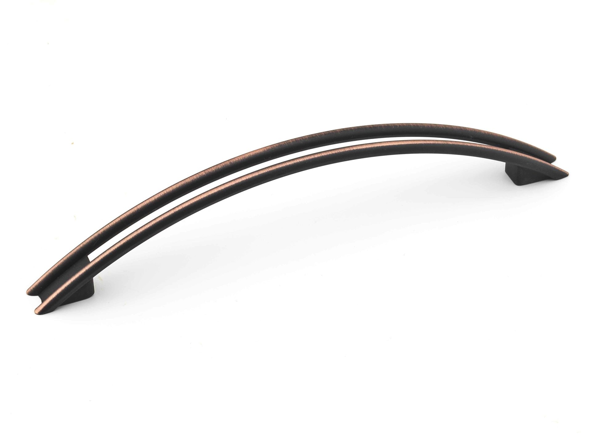 Richelieu BP56206128BORB 5-1/16-in , 128mm Center to Center Brushed Oil-Rubbed Bronze Arch Handle