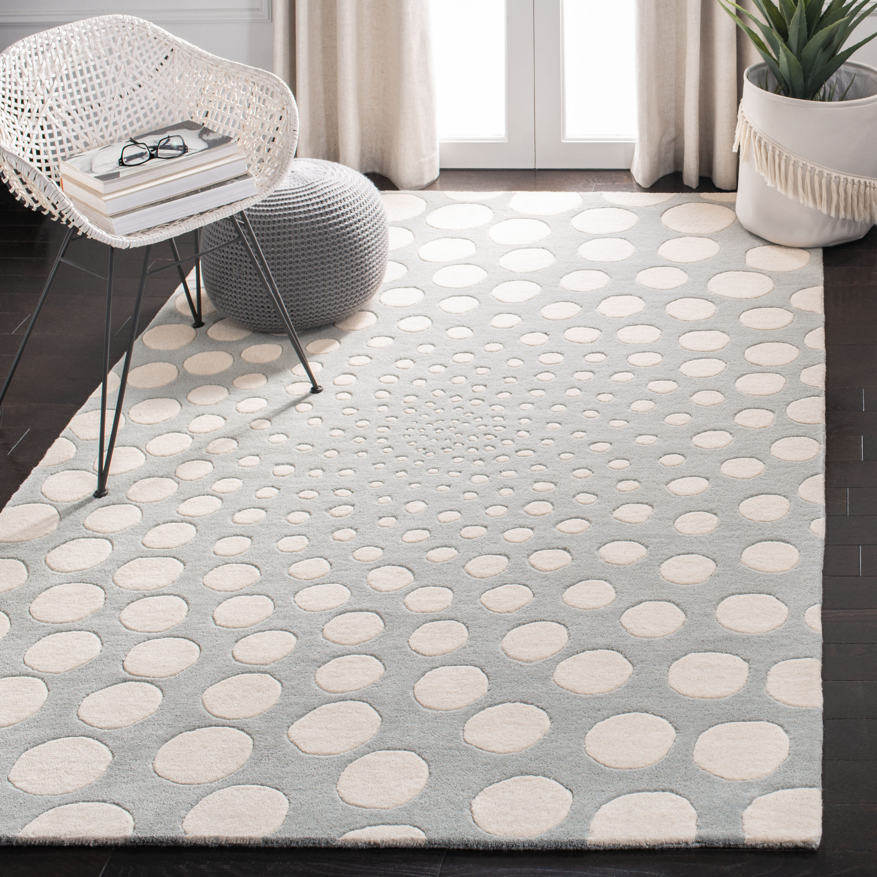 Safavieh Soh766 Gray/Ivory Contemporary 5ft x 8ft Medium Rectangle Rug #SOH766D-5
