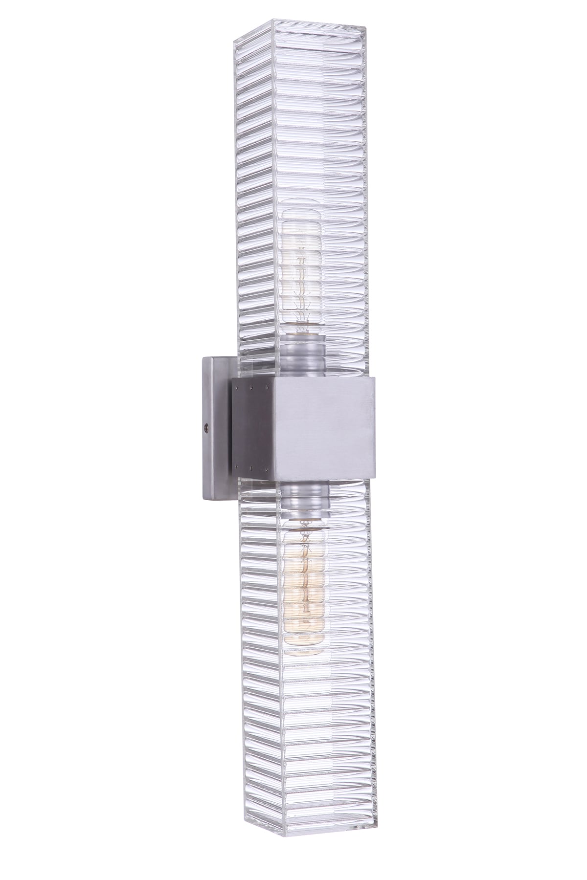 Craftmade ZA4510-SA Ridge 2 -Light 24-in H Satin Aluminum Hardwired Outdoor Wall Light