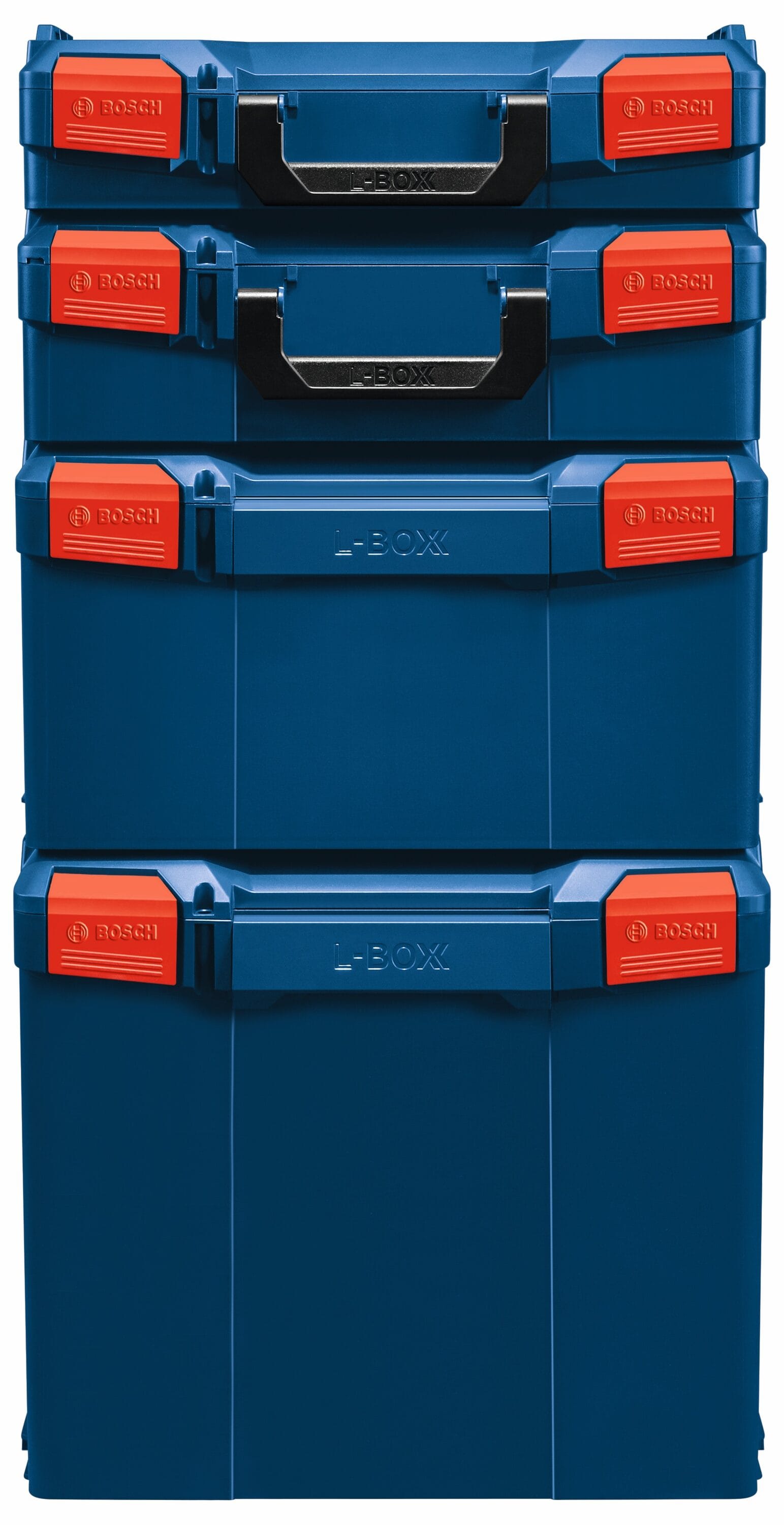 Bosch L-RACK 17.25-in Friction 3-Drawer Blue Plastic Tool Box in