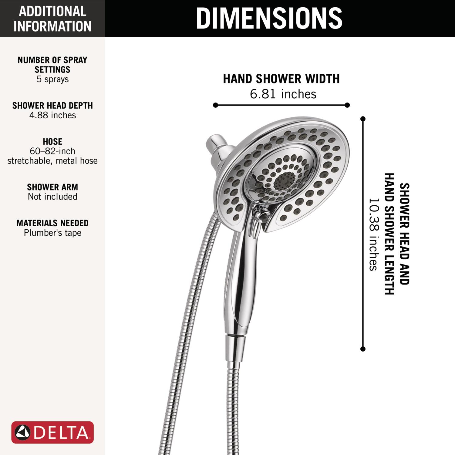 Delta 58569-PR25-PK Fixed-Showerhead - View #2