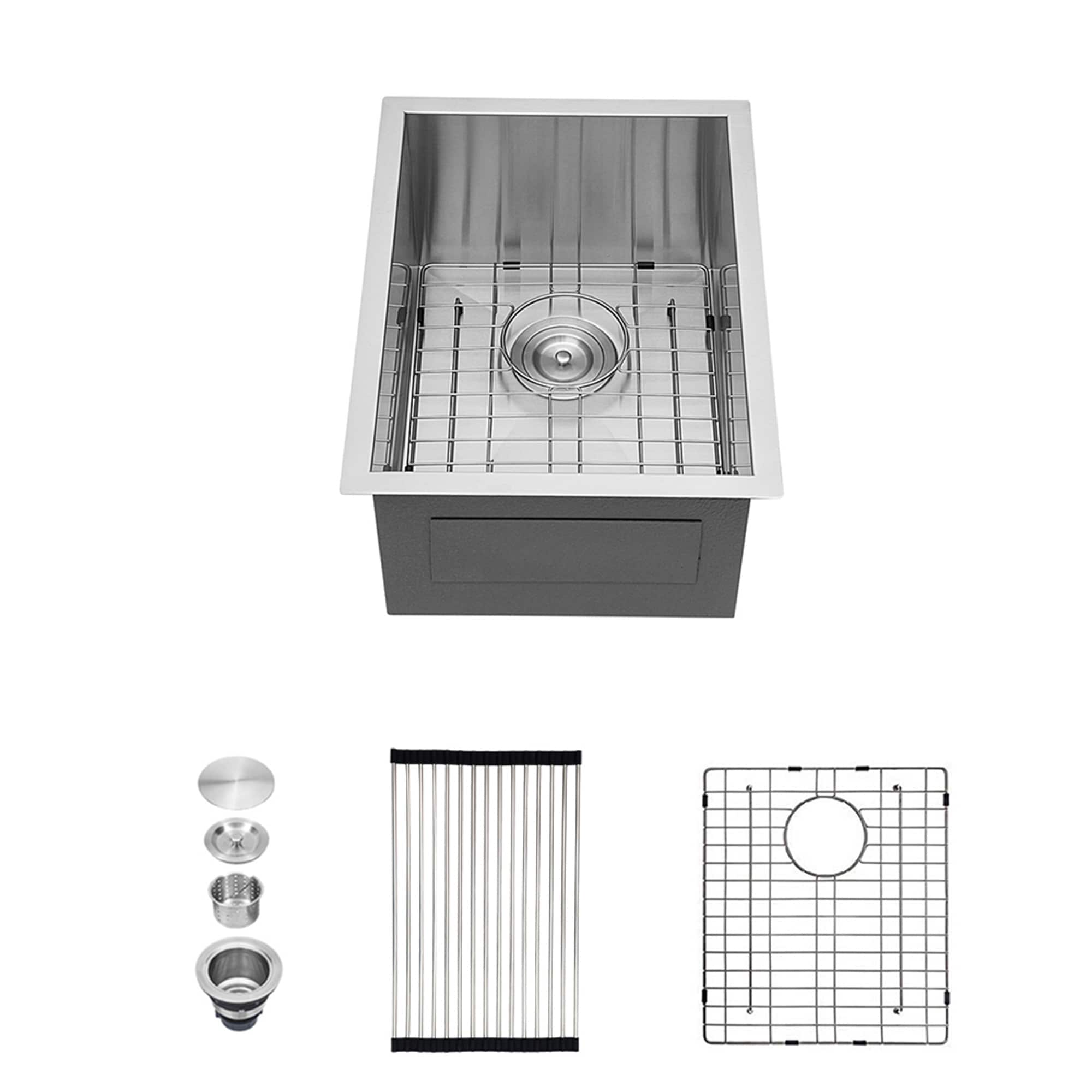 Rainlex Undermount Single Bowl Stainless Steel Kitchen Sink