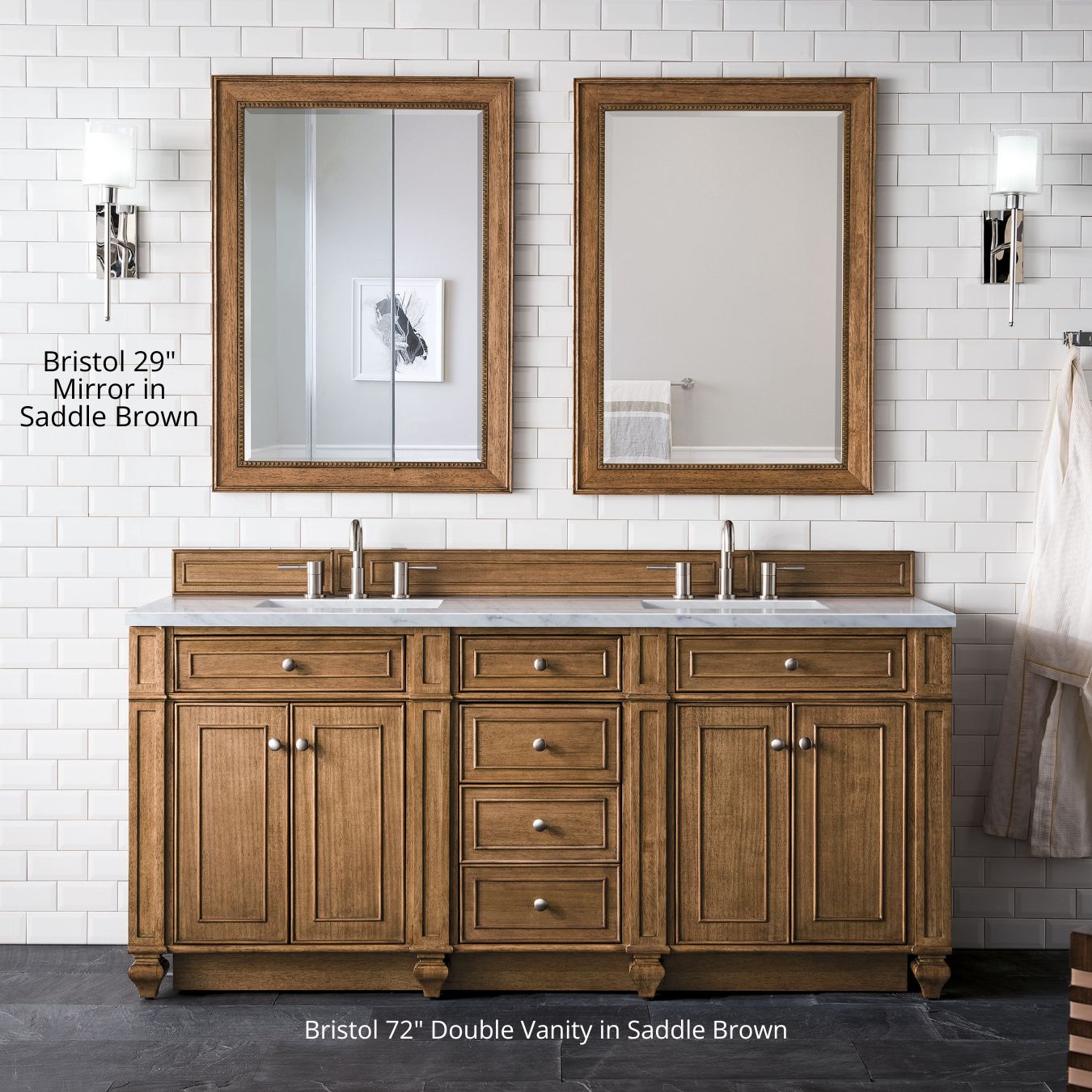 James Martin Vanities 157-M29-SBR Framed-Bath-Mirrors - View #6