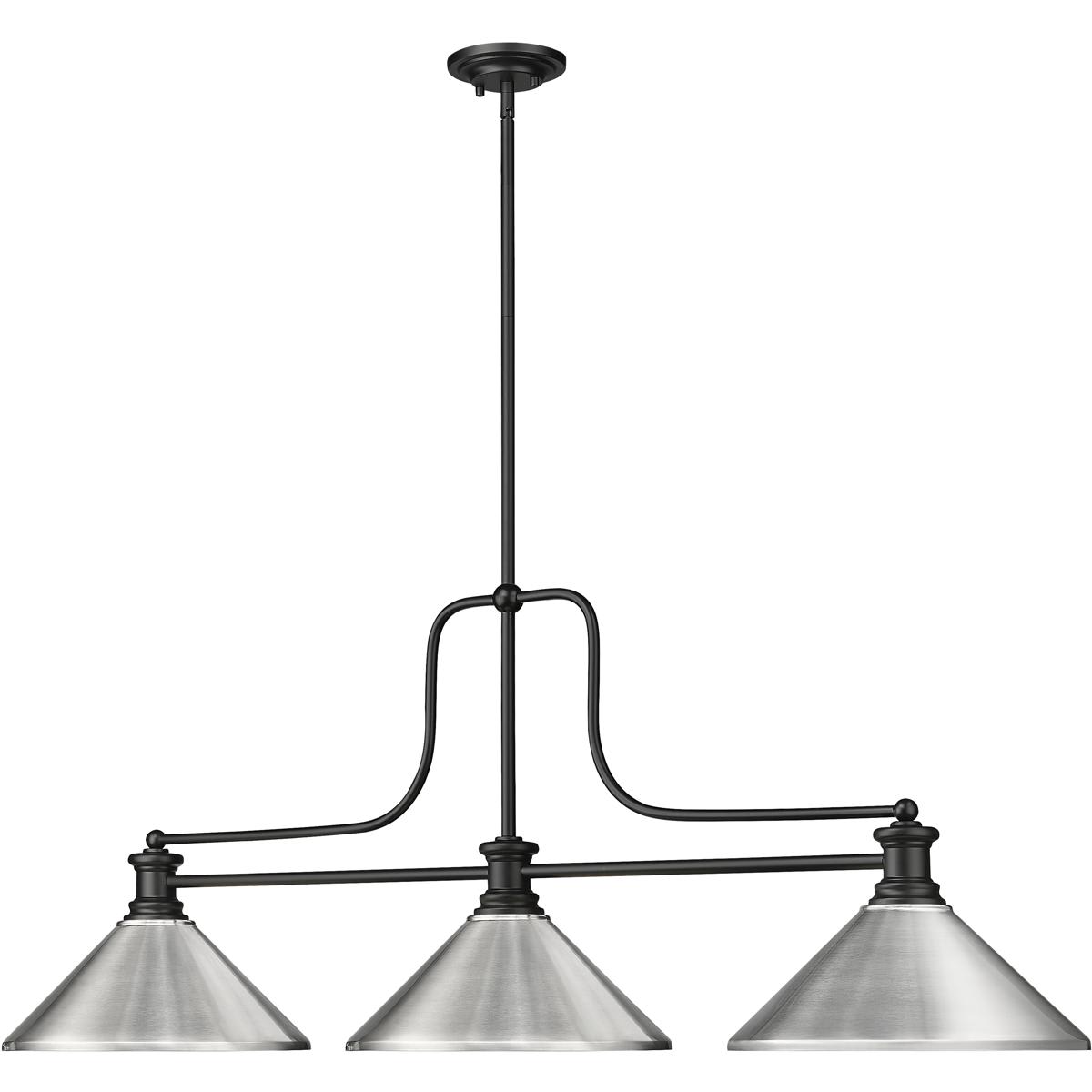 Z-Lite 725-3MB-MBN Pool-Table-Lighting - View #3