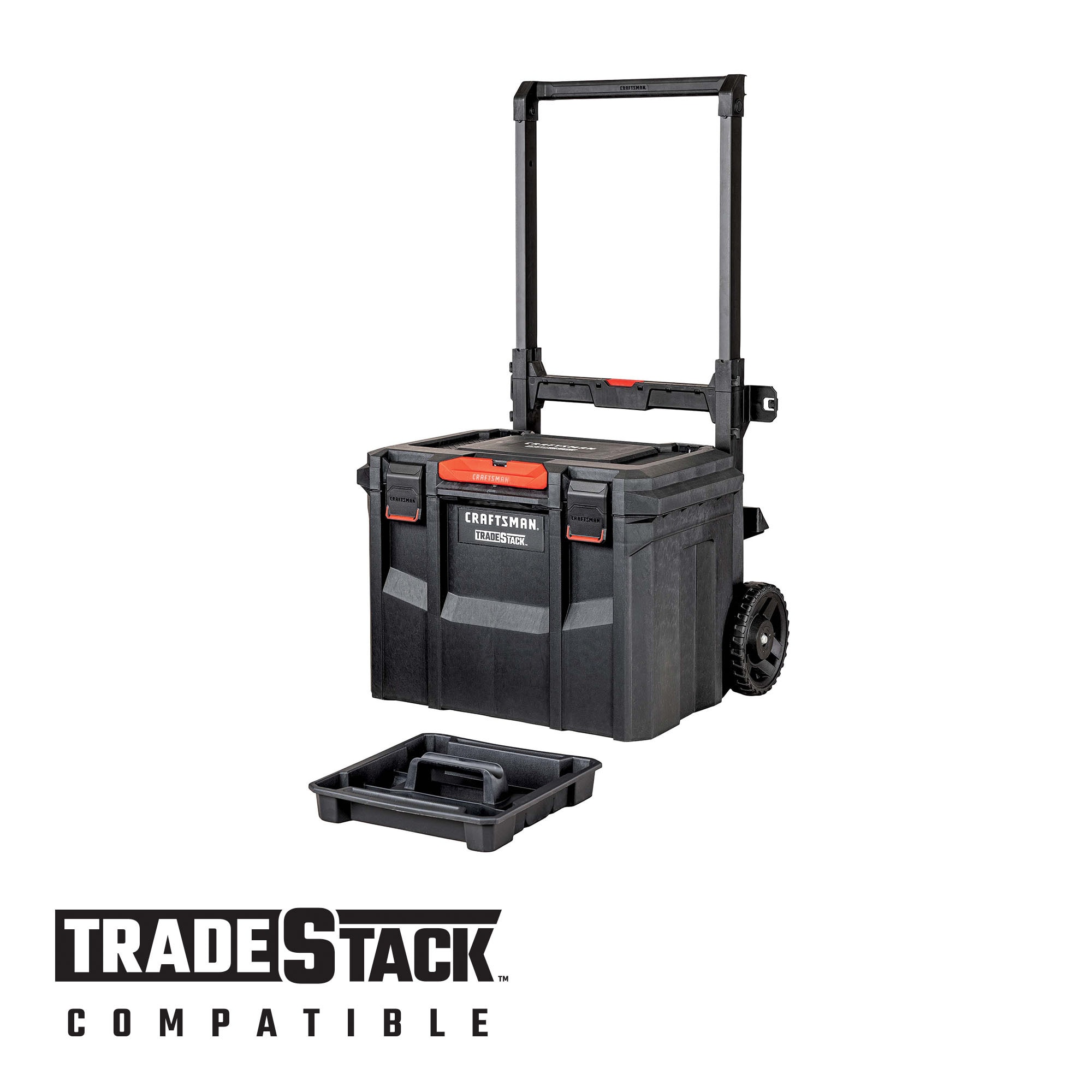 CRAFTSMAN TRADESTACK System 22.5-in Black Structural Foam Lockable Tool Box  in the Portable Tool Boxes department at
