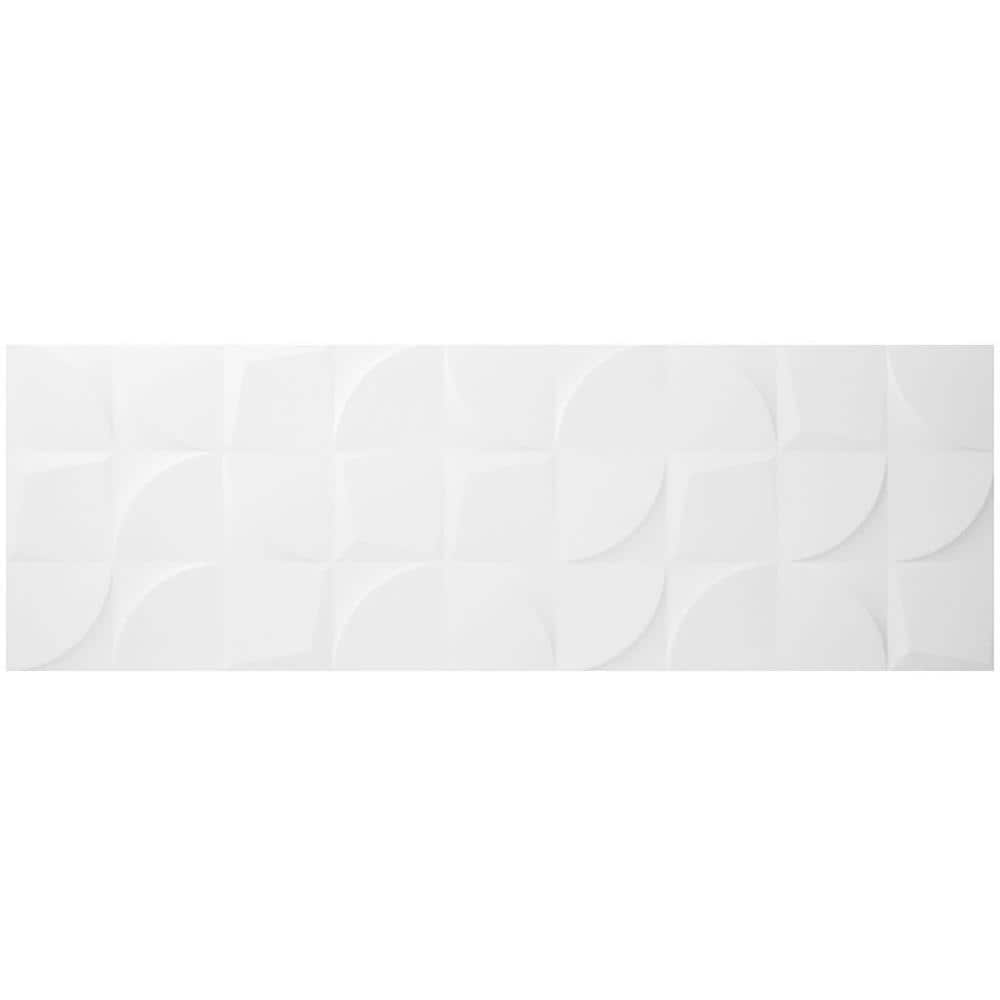 Artmore Tile EXT3RD106321 Sample - Angela Harris Wales Sirte 4-in x 8-in Matte Ceramic Patterned Wall Tile