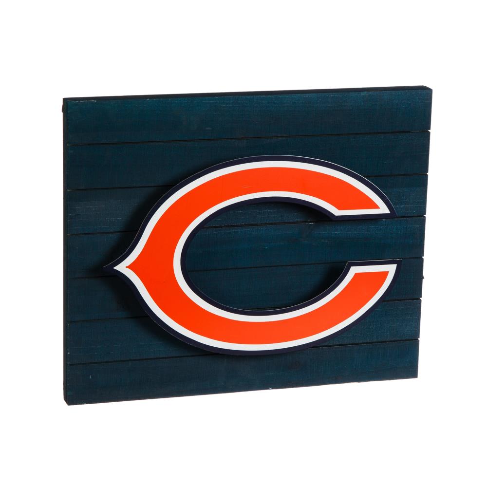 Chicago Bears 15-in H x 2.2-in W Sports Metal Sign at Lowes.com