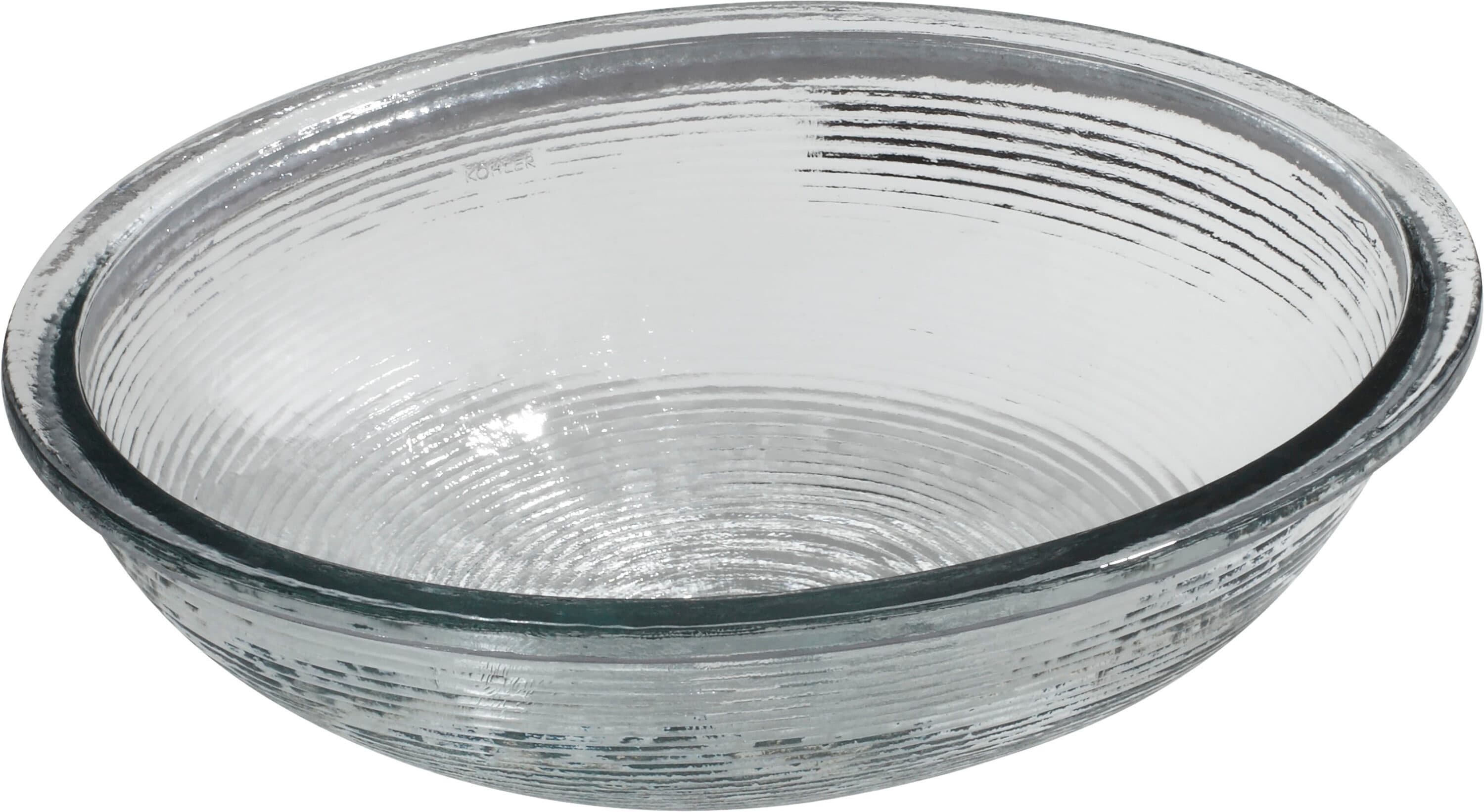 KOHLER 2741-B11 Artist Editions Whist Glass Undermount Round Traditional Ice Bathroom Sink ( 19.0-Inches x 16.125-Inches )