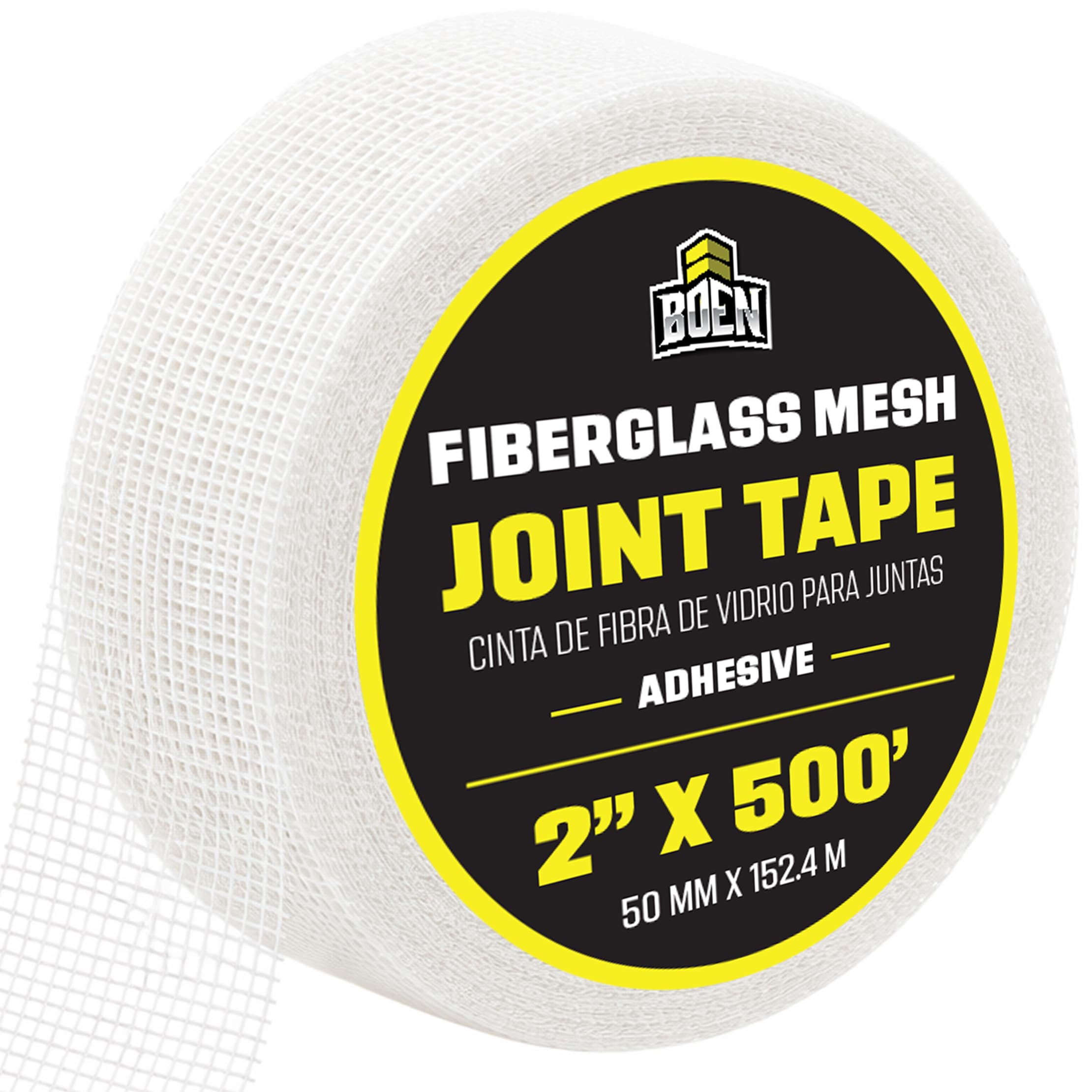 BOEN Fiberglass Mesh 2-in x 500-in Perforated Drywall Joint tape 2 -Pack