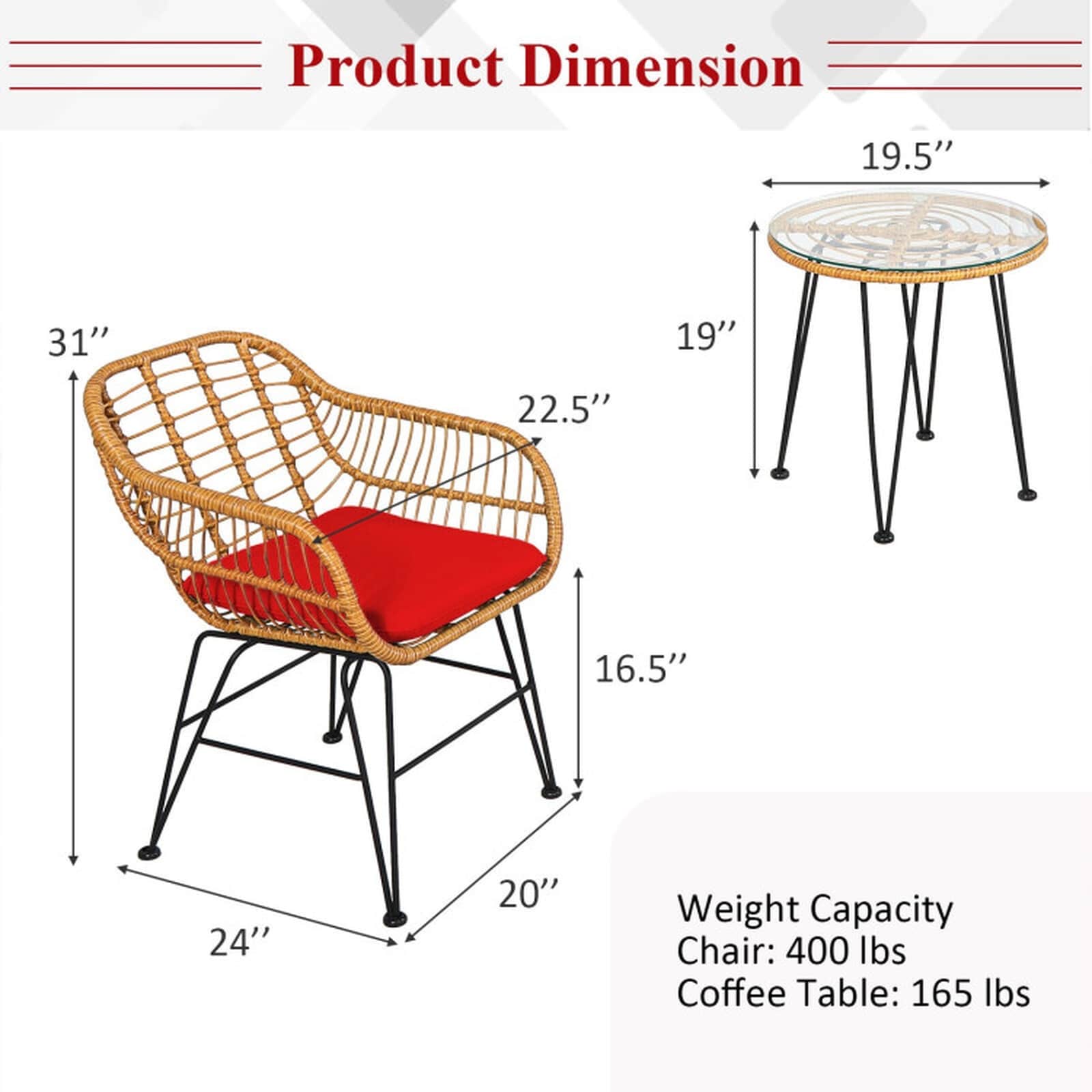 SUGIFT LW102SUGHY0623 Patio-Conversation-Sets - View #3
