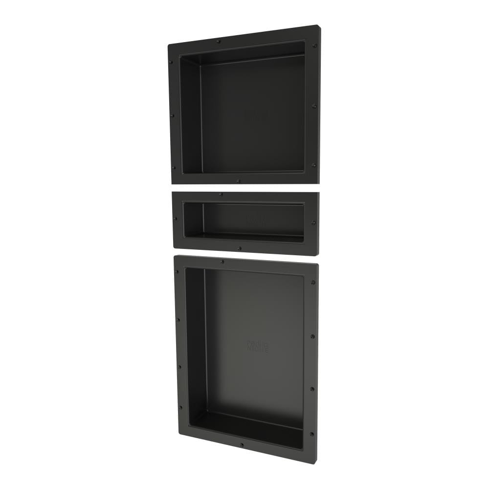 Tile Redi RNT1614S-6-20 Niche Recessed Triple Shower Wall Shelf, 16-in W x 40-in H x 4-in D