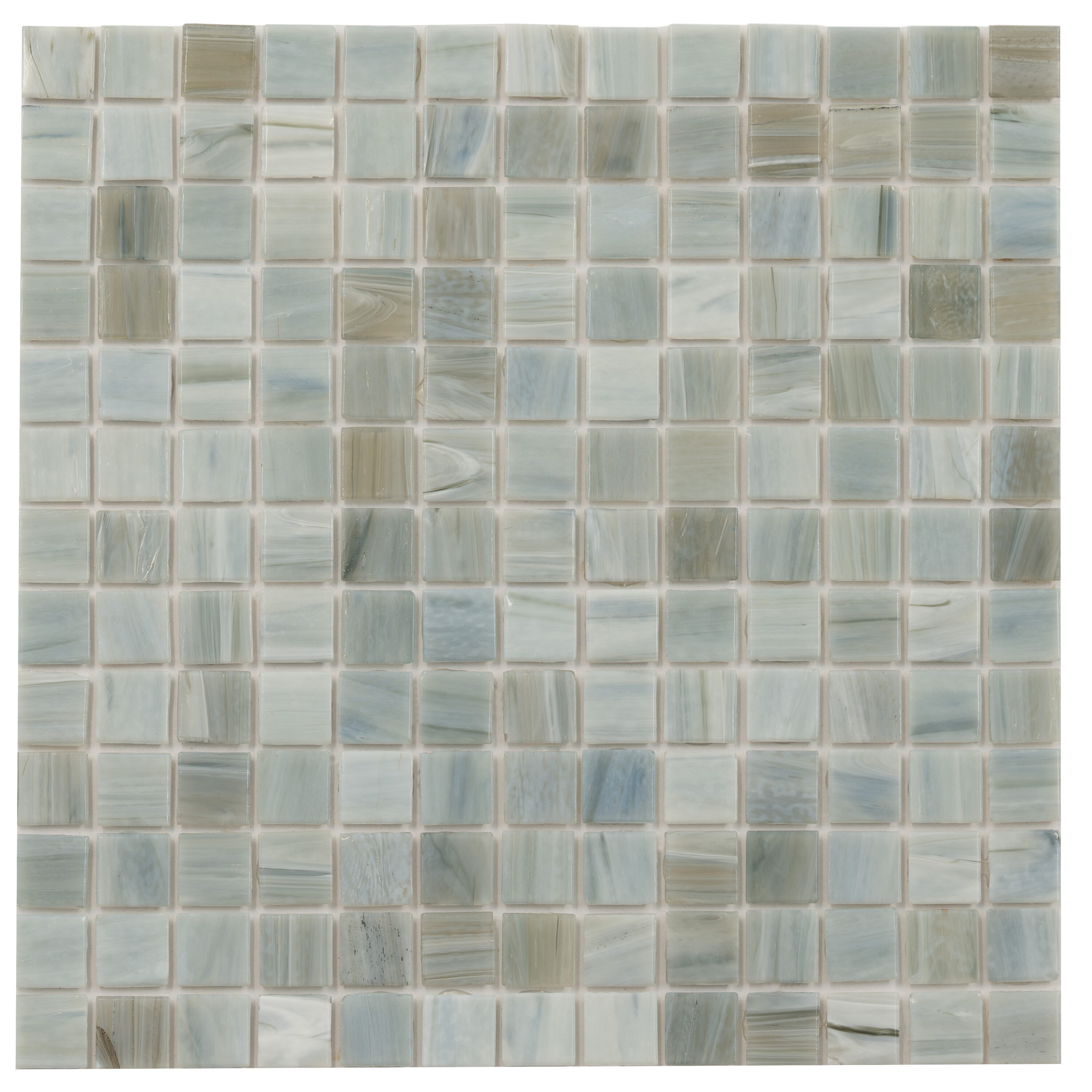 Apollo Tile Celestial Pearl Blue 12-in x 12-in Glossy Glass Uniform Squares Floor and Wall Tile (20-sq. ft/ Carton)