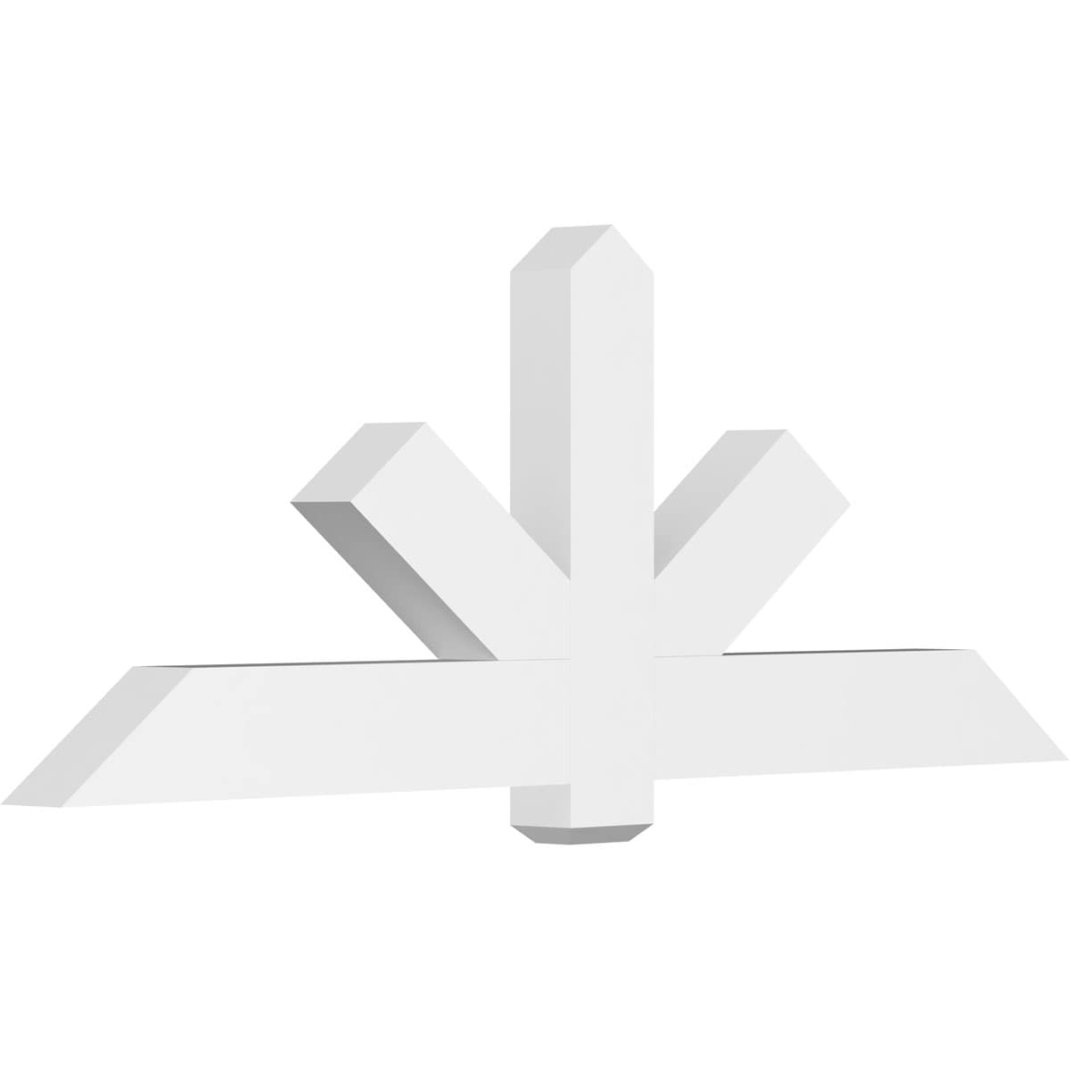 Ekena Millwork GBP072X27X0406KEN00 Kennewick White PVC Gable bracket