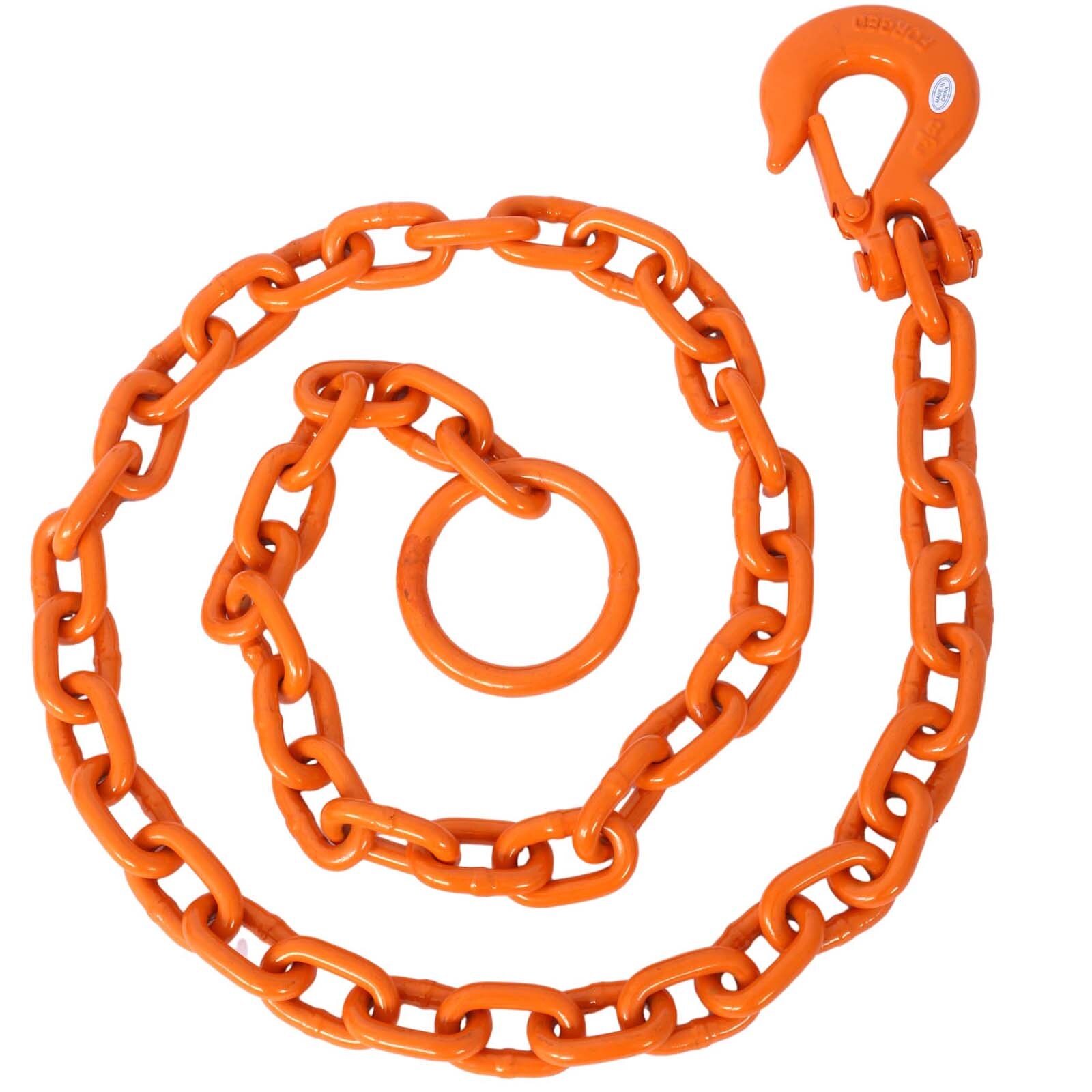Kahomvis GH-QP214-124 6.4-ft Welded Orange Steel Chain
