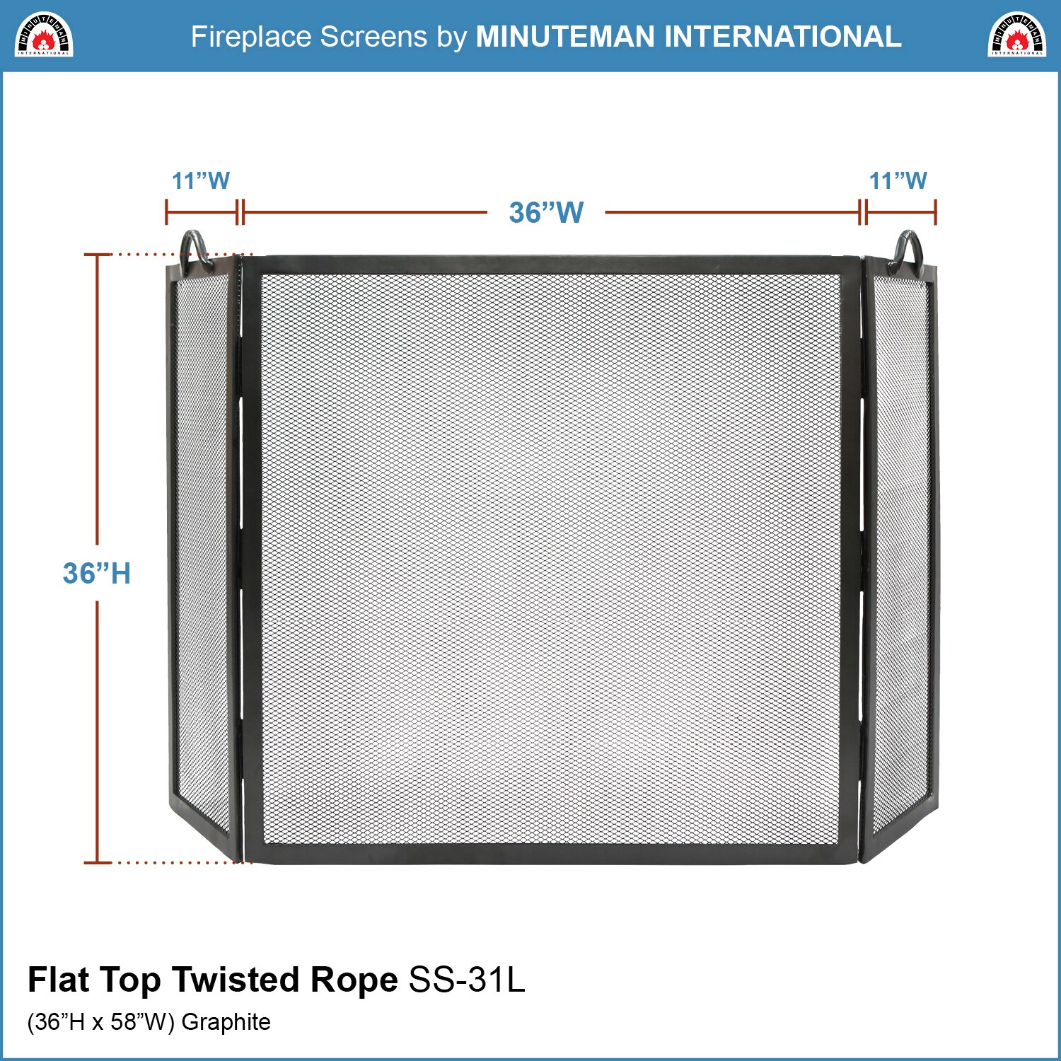 Minuteman International SS-31L Fireplace-Screens - View #5