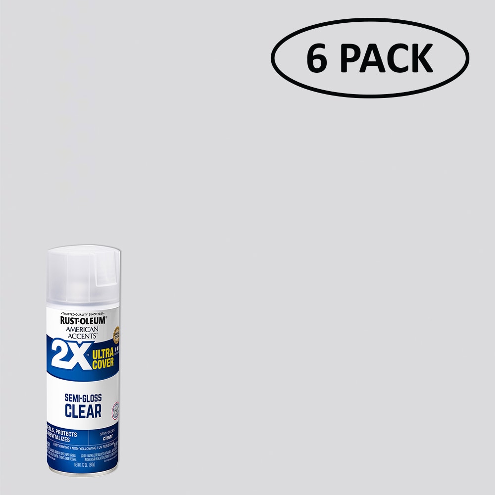 Rust-Oleum Painter's Touch 2x 12 oz. Semi-Gloss Black General Purpose Spray Paint (6-pack)