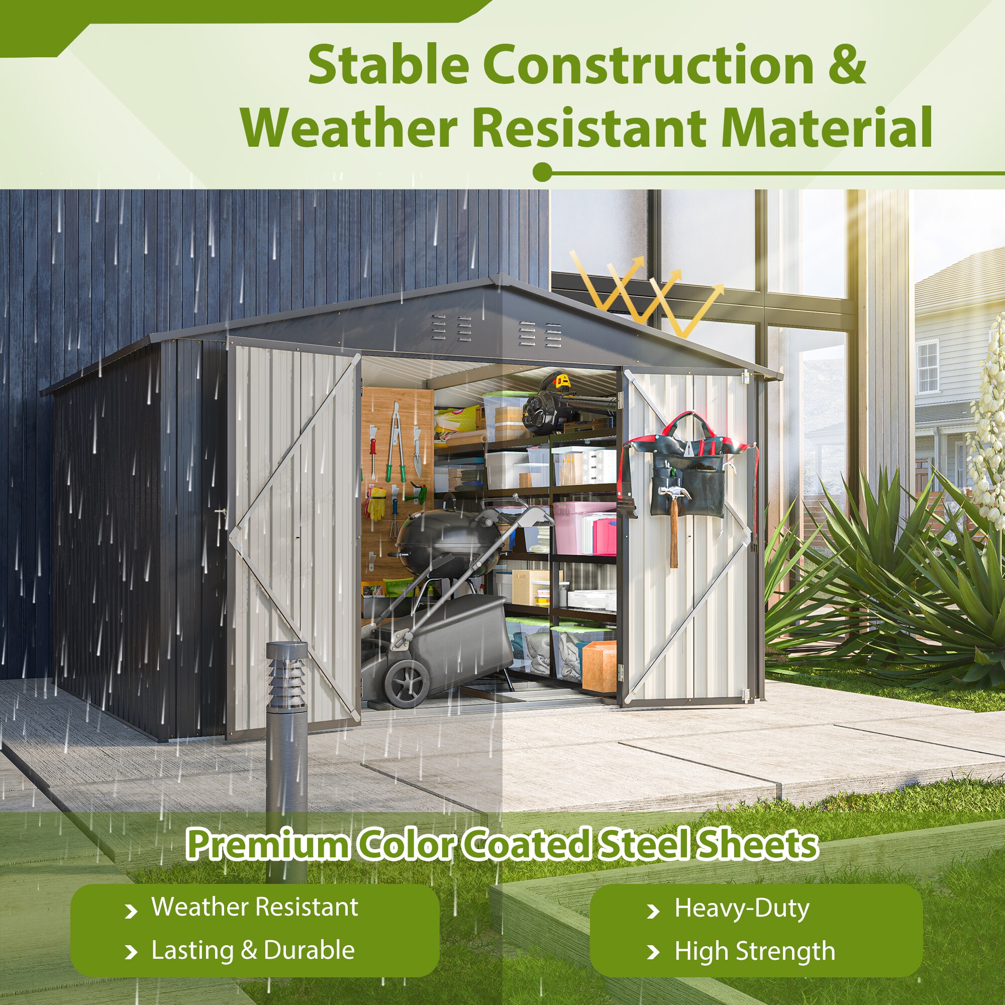 Xspracer ML-TH046WS Metal-Storage-Buildings-Sheds - View #4