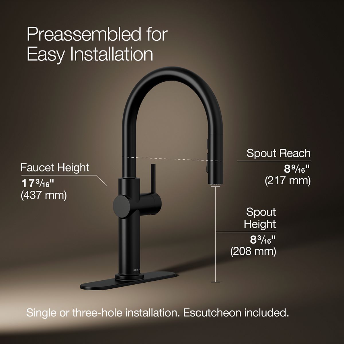 KOHLER K-22972-BL Kitchen-Faucets - View #3
