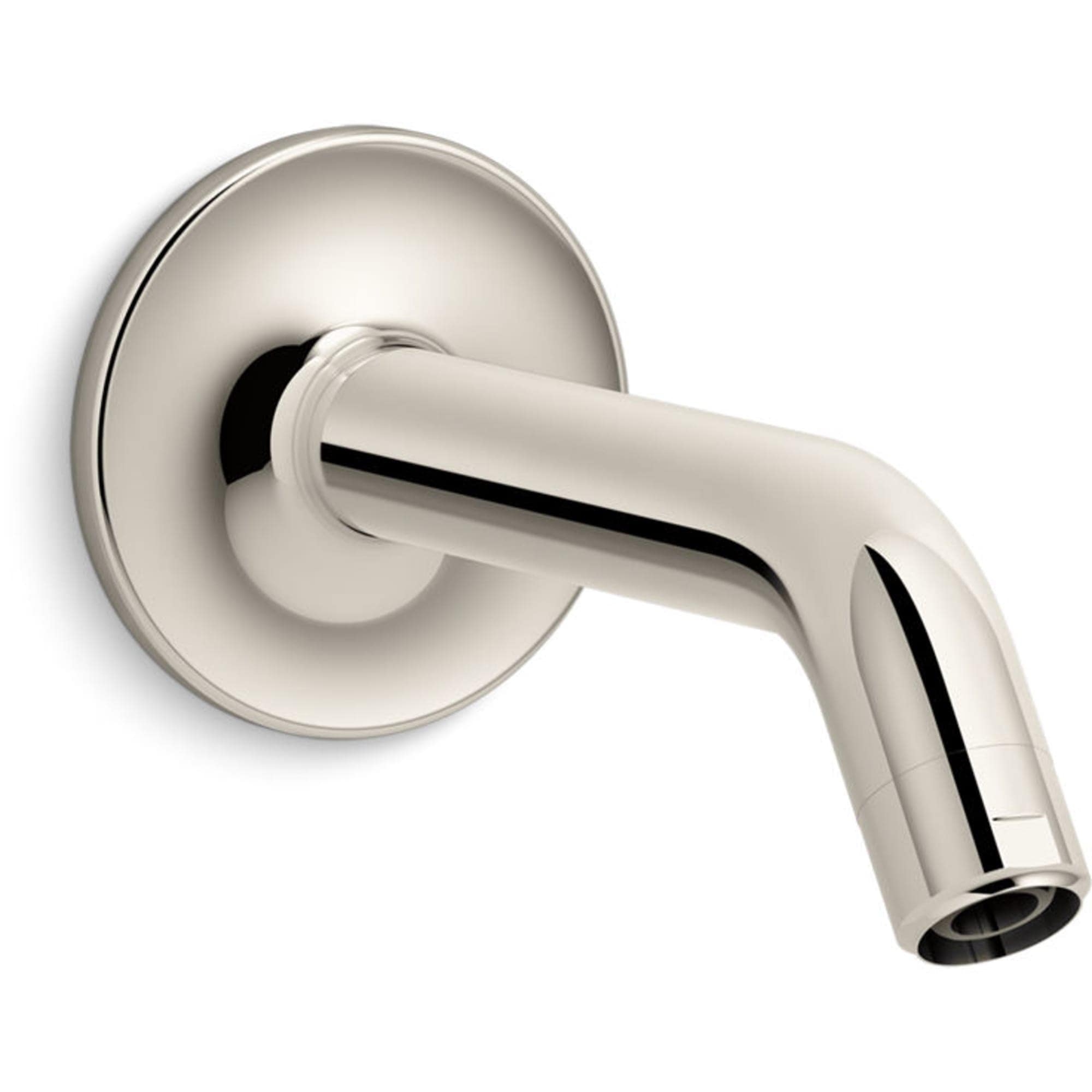 KOHLER 933-SN Purist Vibrant Polished Nickel 8.375-in Universal Shower Shower arm and flange 0.5-in -ID