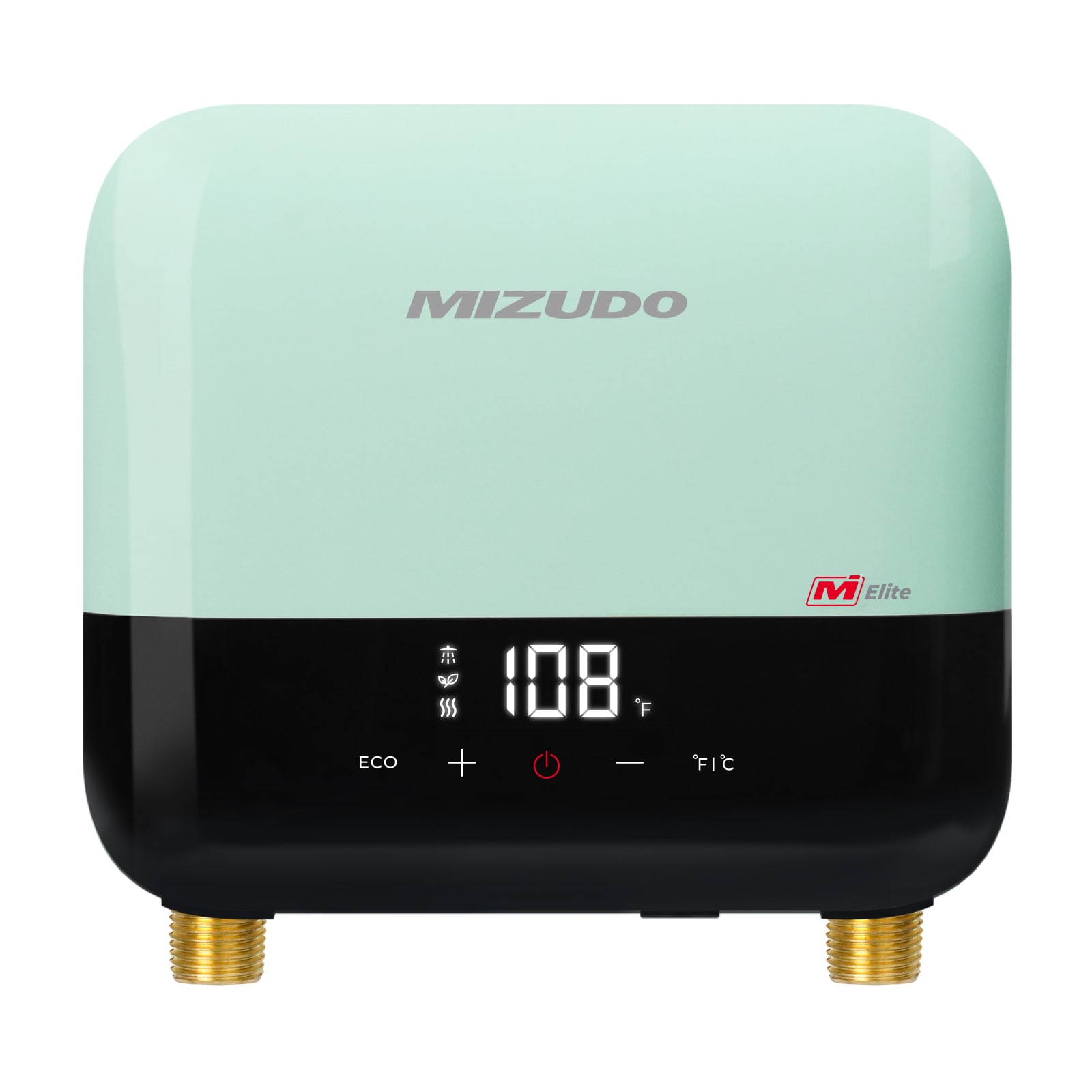 Mizudo ET003A3LG 3.5KW Electric Tankless Water Heater, 120V, Point of Use, Extra Small Size, Breakers 1 x 30 AMP, Cable 1 x 10 AWG, Green