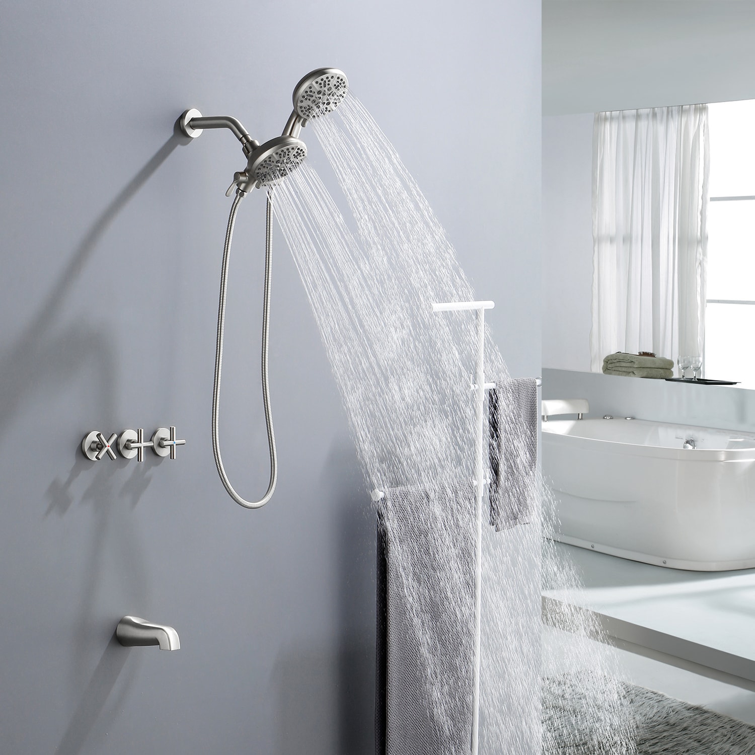 Clihome MS-A3807-12BN Showerhead-Bar-Panels - View #5