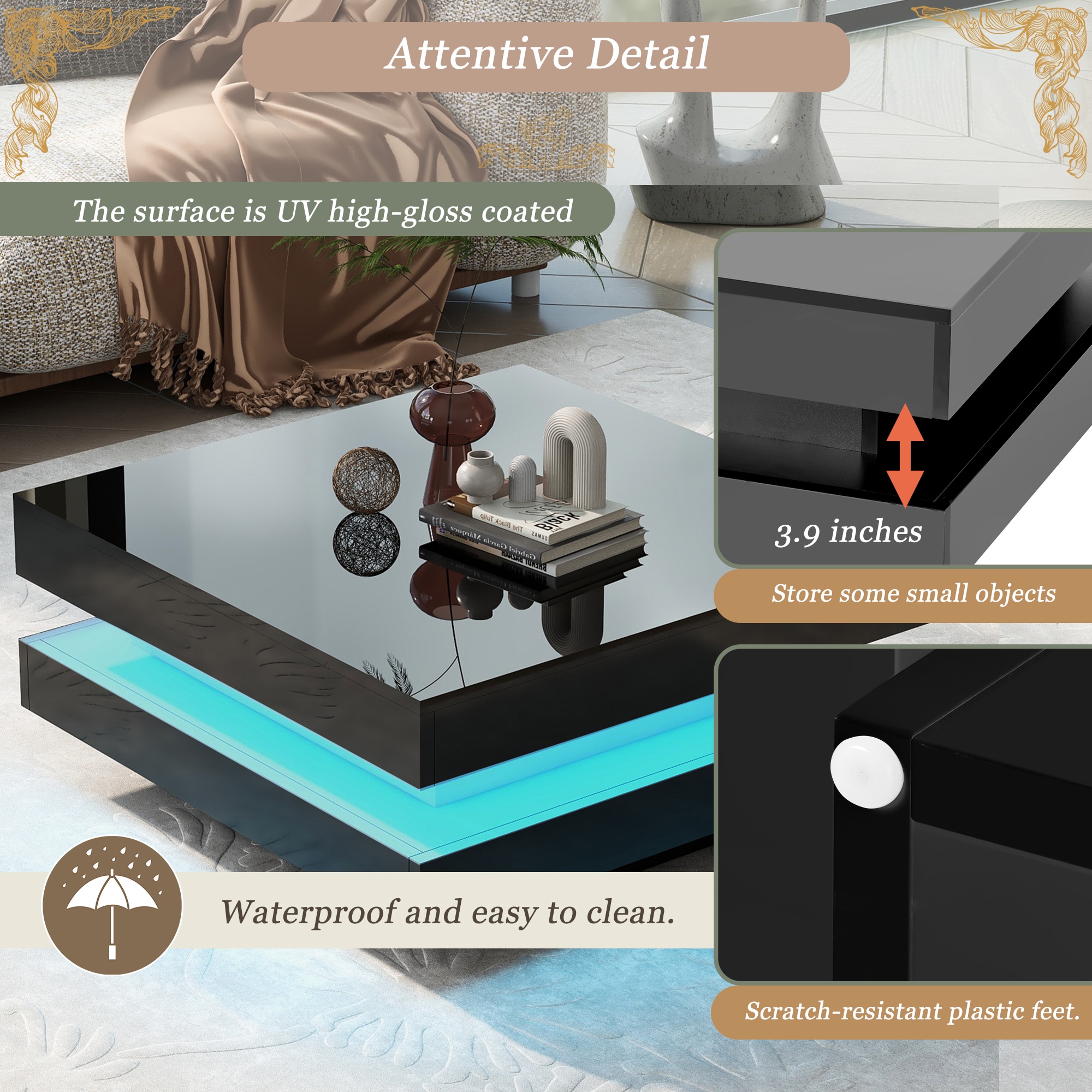 ModernLuxe WF295997AAB Coffee-Tables - View #6