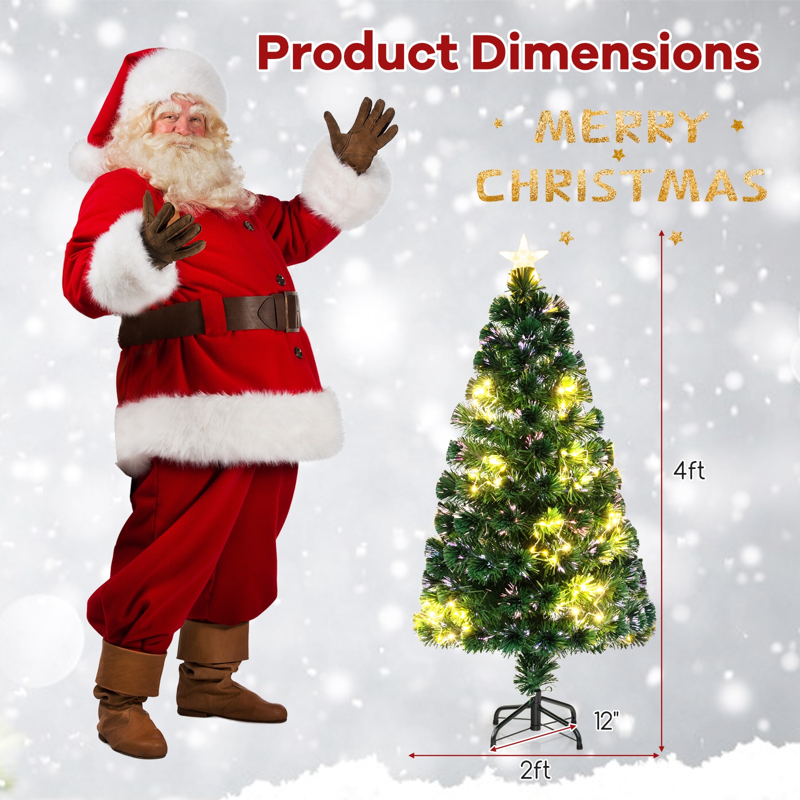 WELLFOR HYG23958US Artificial-Christmas-Trees - View #9