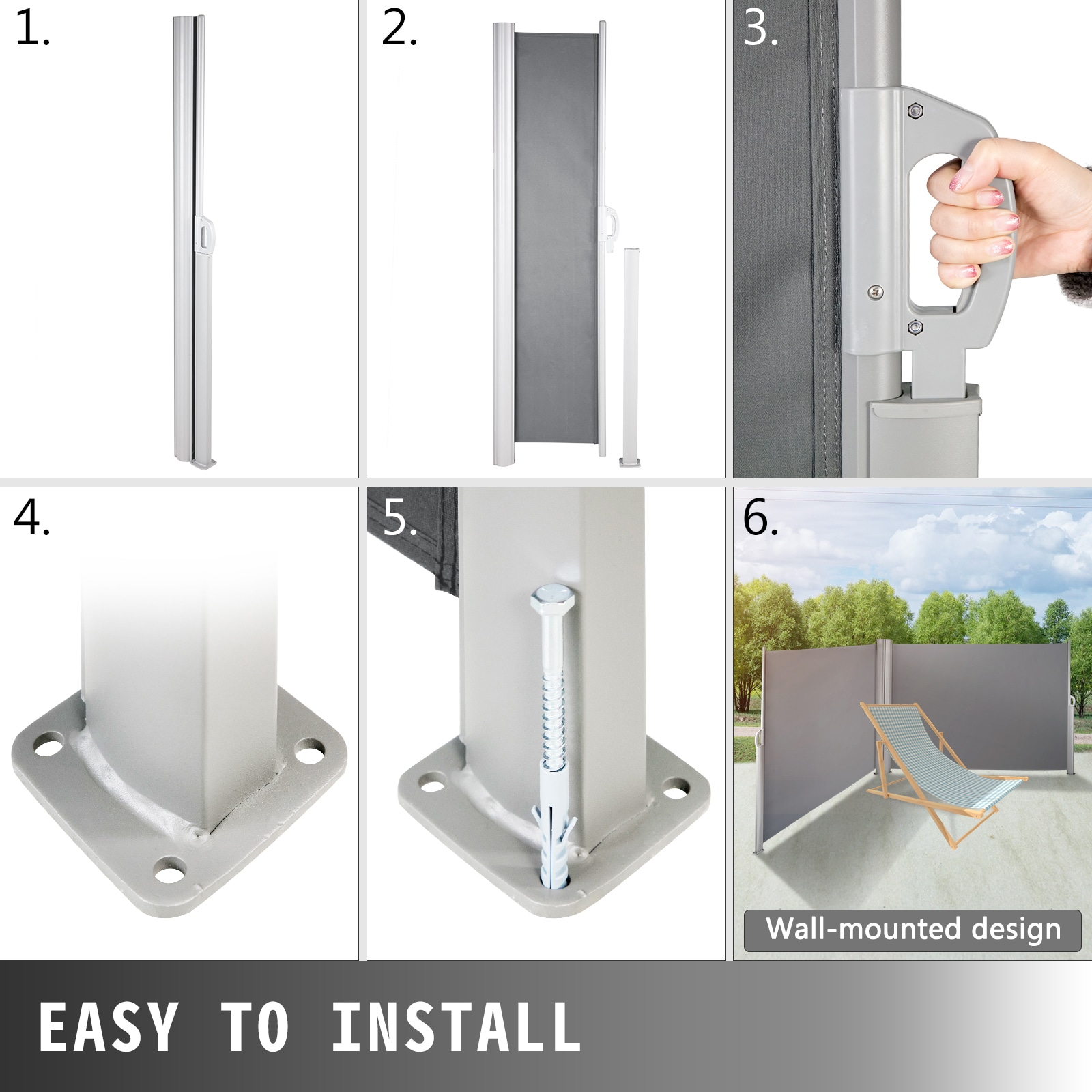 VEVOR ZYPF160X600CMGY01V0 awnings - View #7