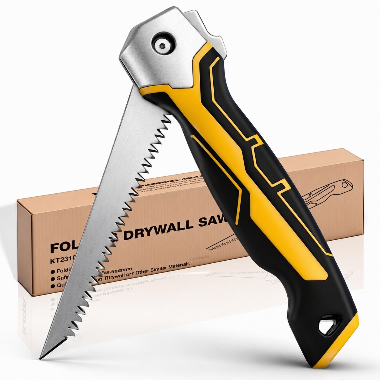 Linder Group Inc - Folding drywall jab saw hand saw with soft grip handle triple ground teeth 65m...