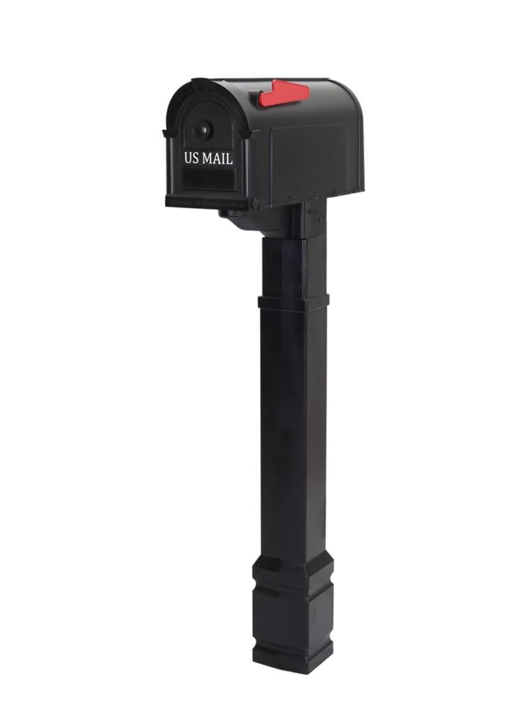 Postal Pro Black Polymer 4 x 4 Mount Mailbox Post at Lowes.com