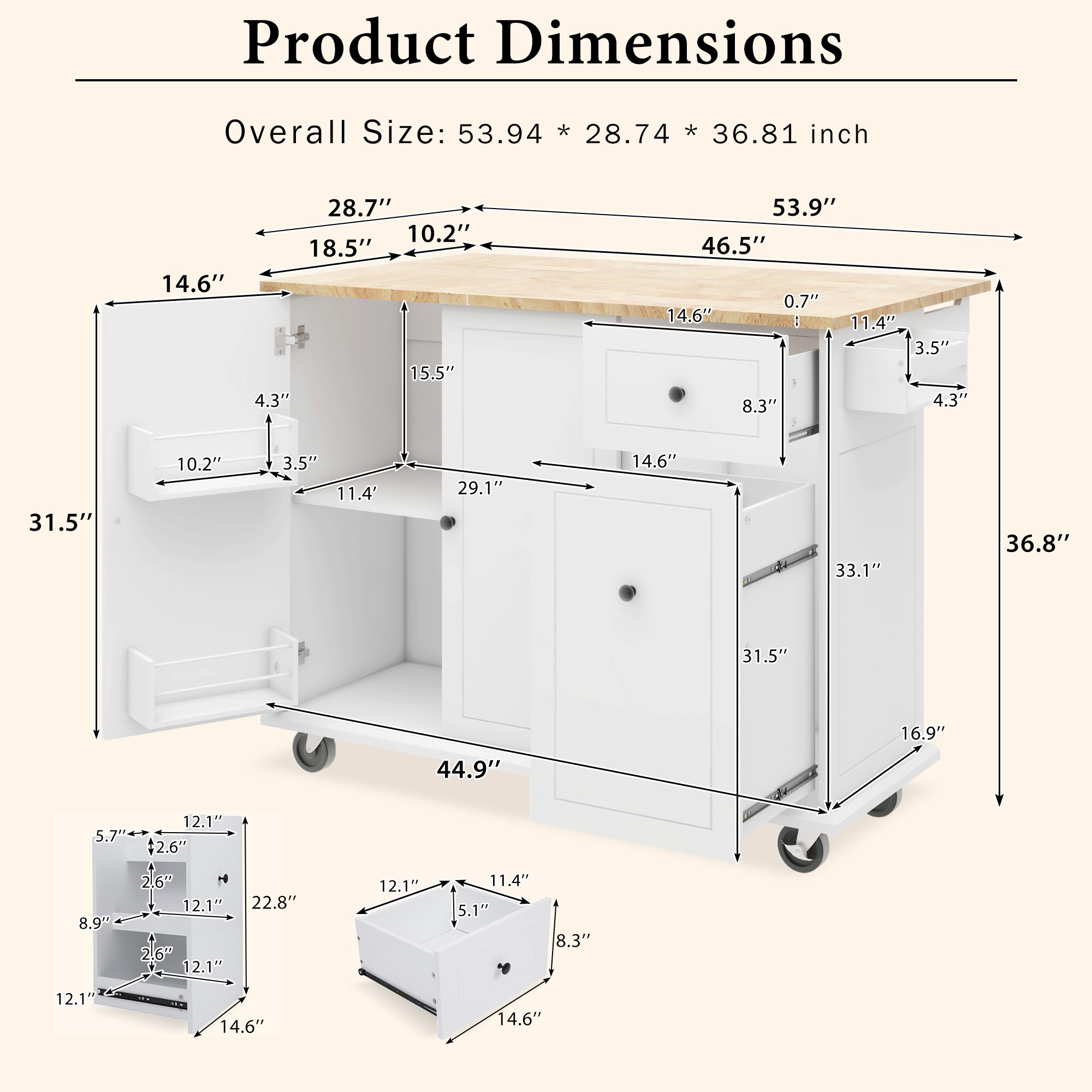 SINOFURN SYB260034WT Kitchen-Furniture - View #12