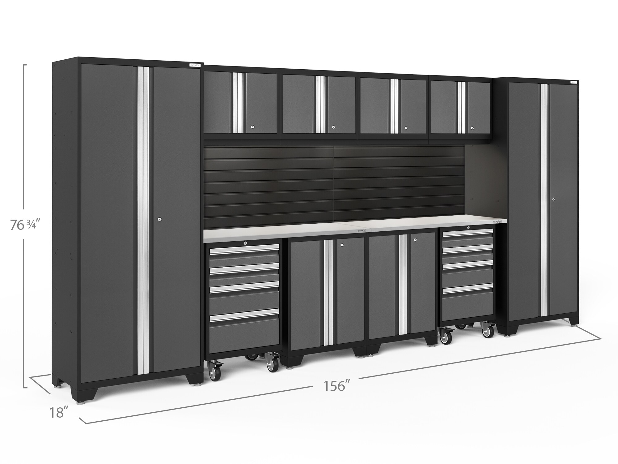 10 Cabinets Steel Garage Storage System