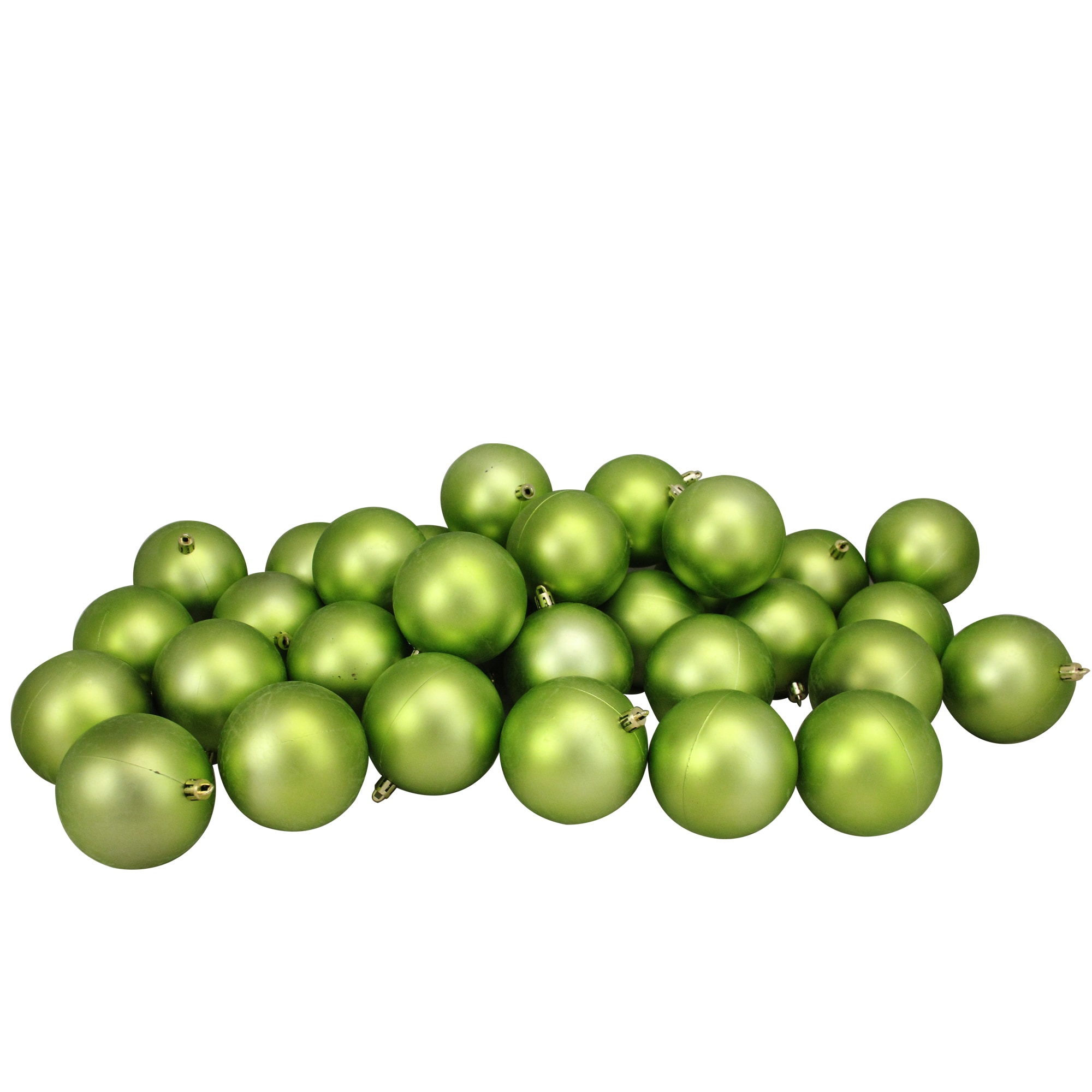 Northlight 32275493 32 -Pack Green Ball Standard Indoor Ornament set Shatterproof