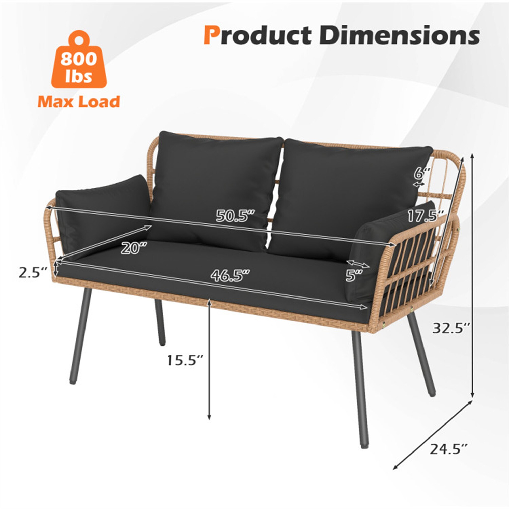 BABOOM BOM-75100DK-CO Patio-Sofas-Daybeds - View #5